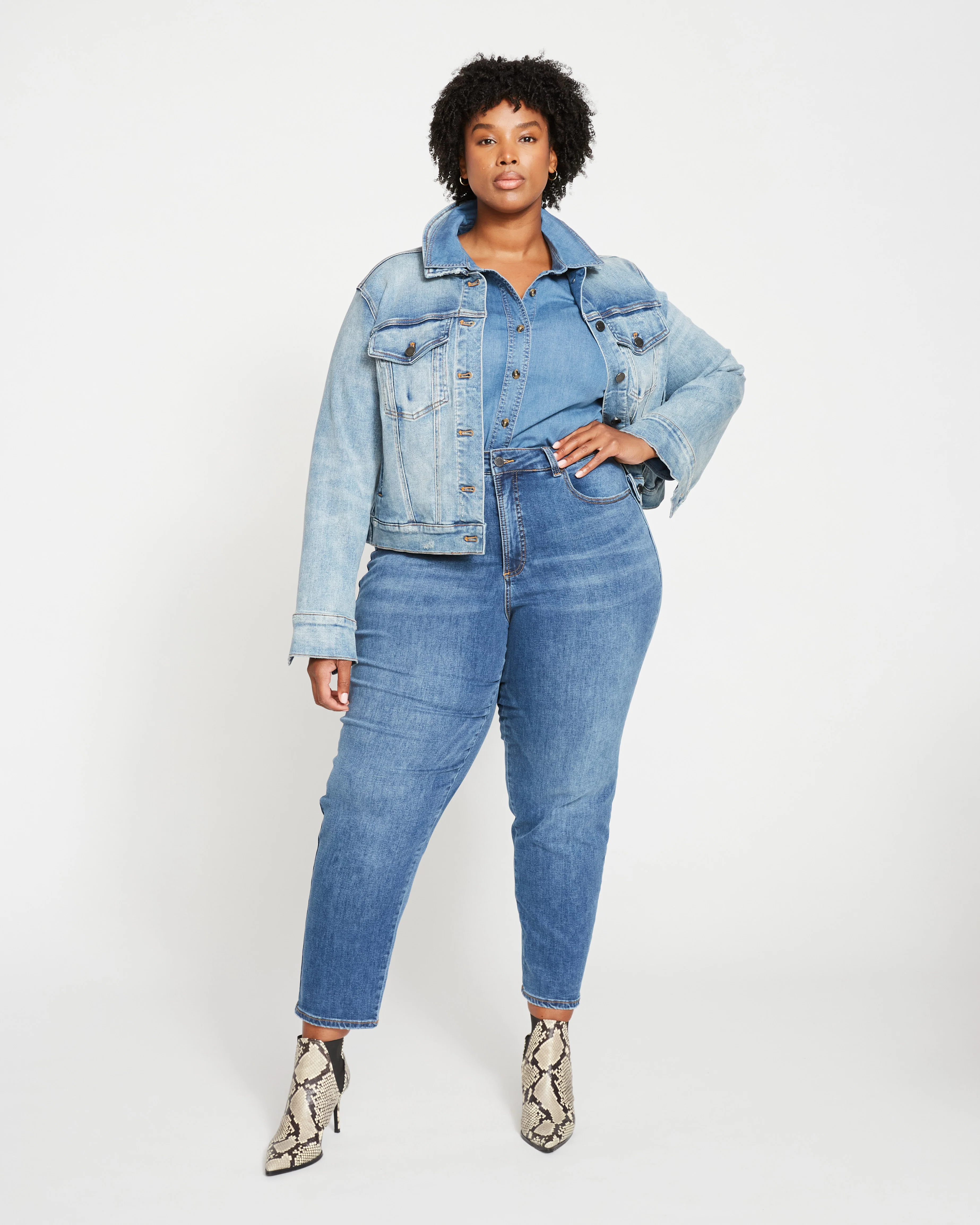 Kelsey Denim Jacket - Light Blue - Image 3