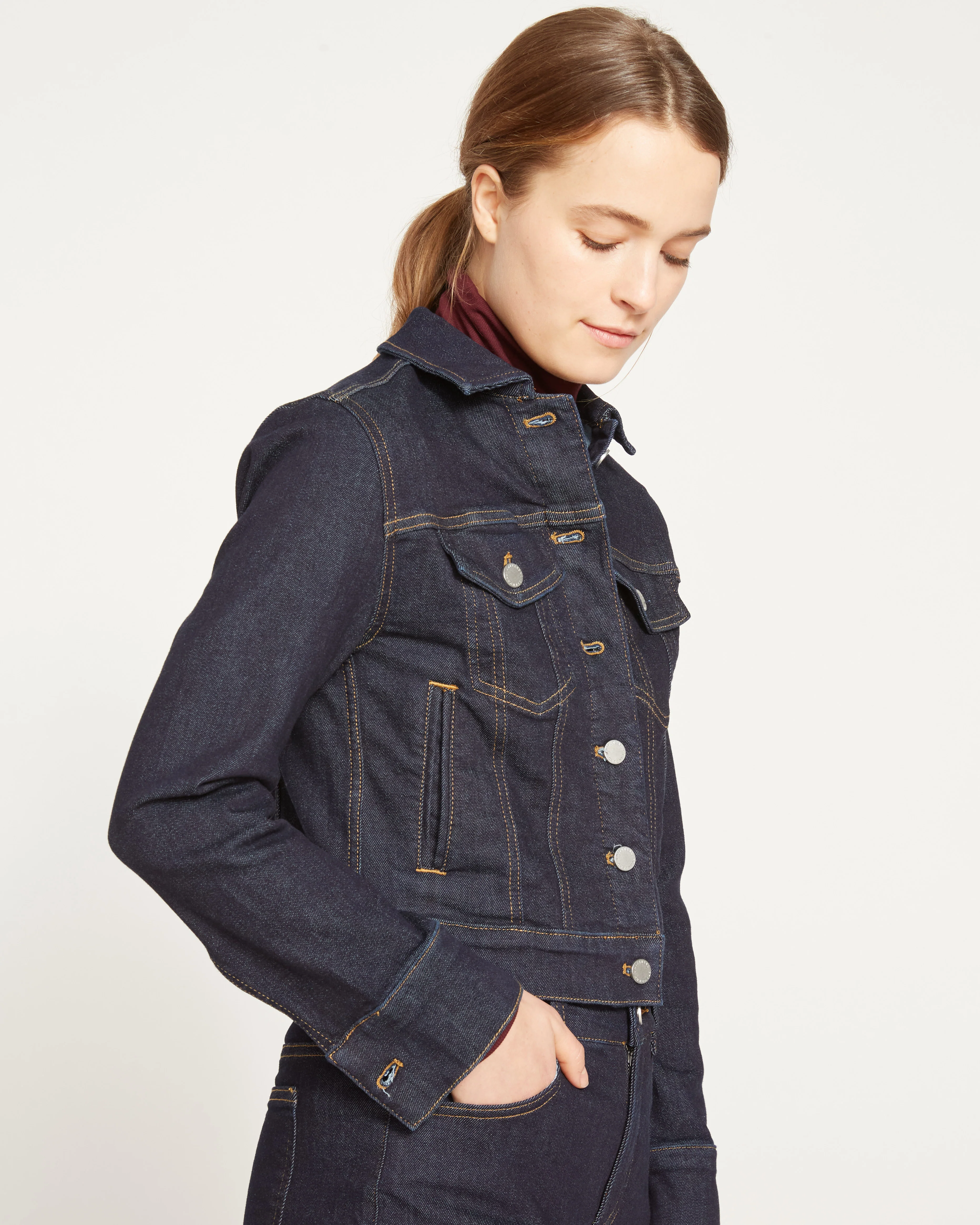Kelsey Denim Jacket - Vintage Indigo Selvedge - Image 11