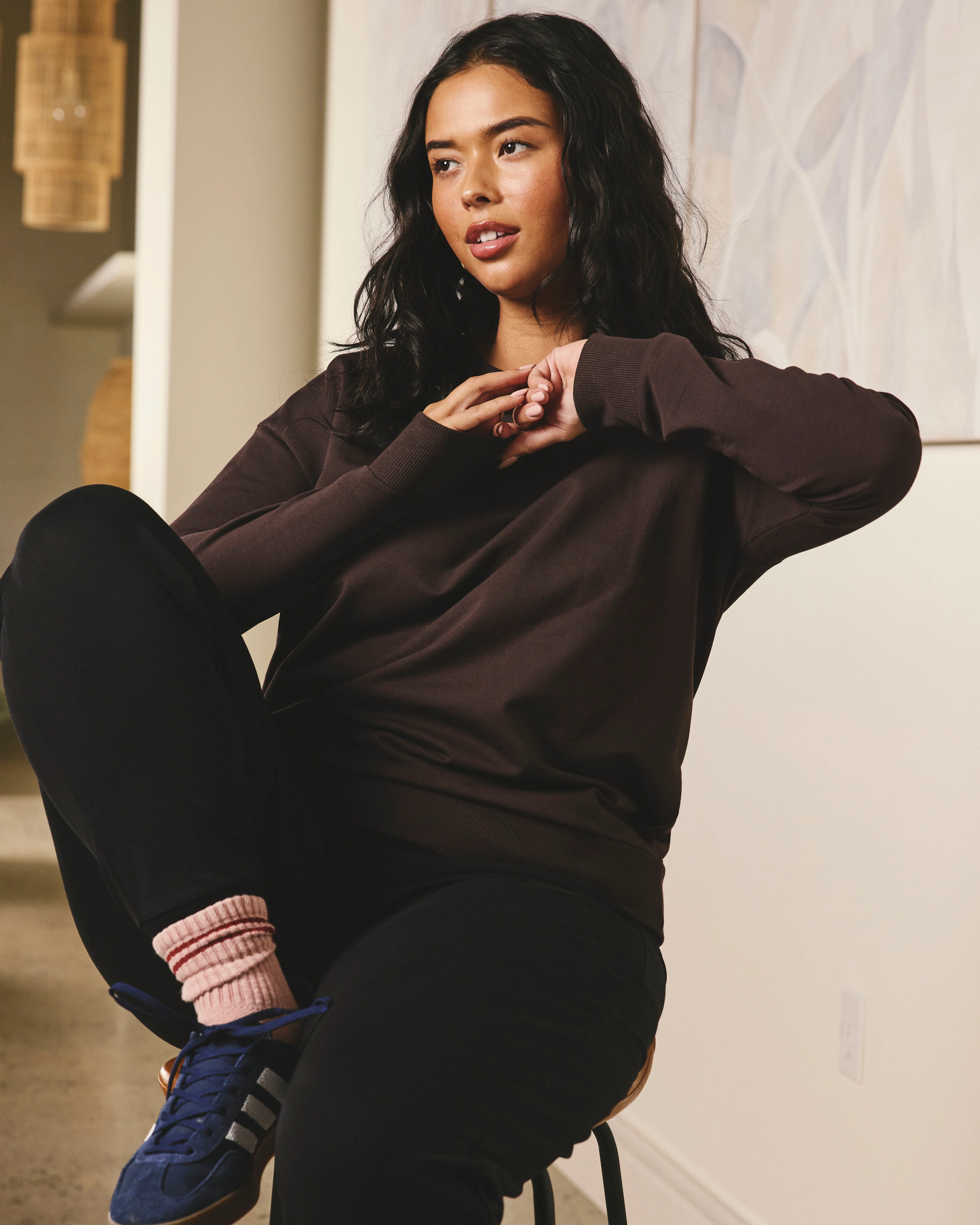 Lauren Classic Sweatshirt - Deep Brown - Image 2