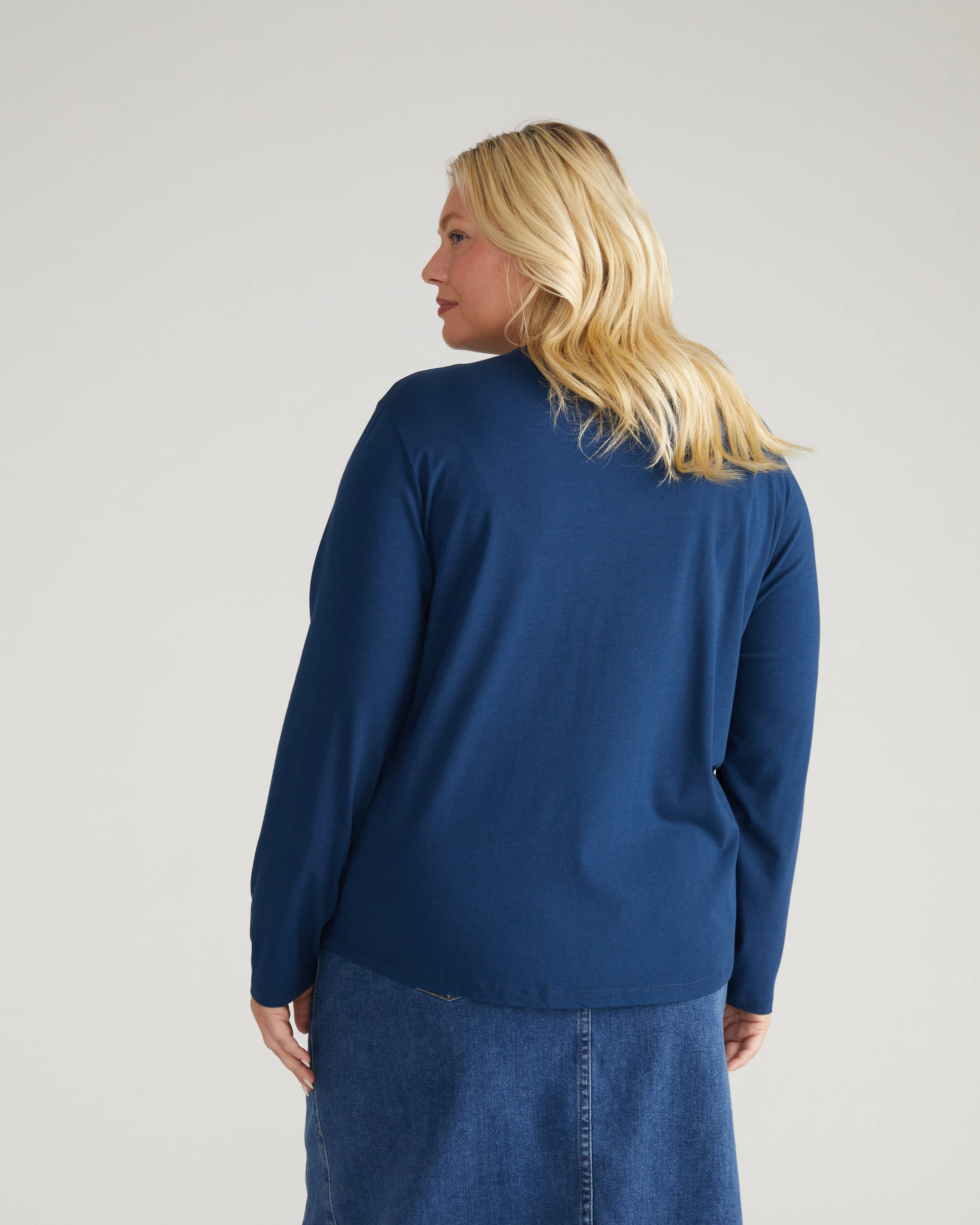 Long Sleeve Garcon Tee - Pageant Blue - Image 3