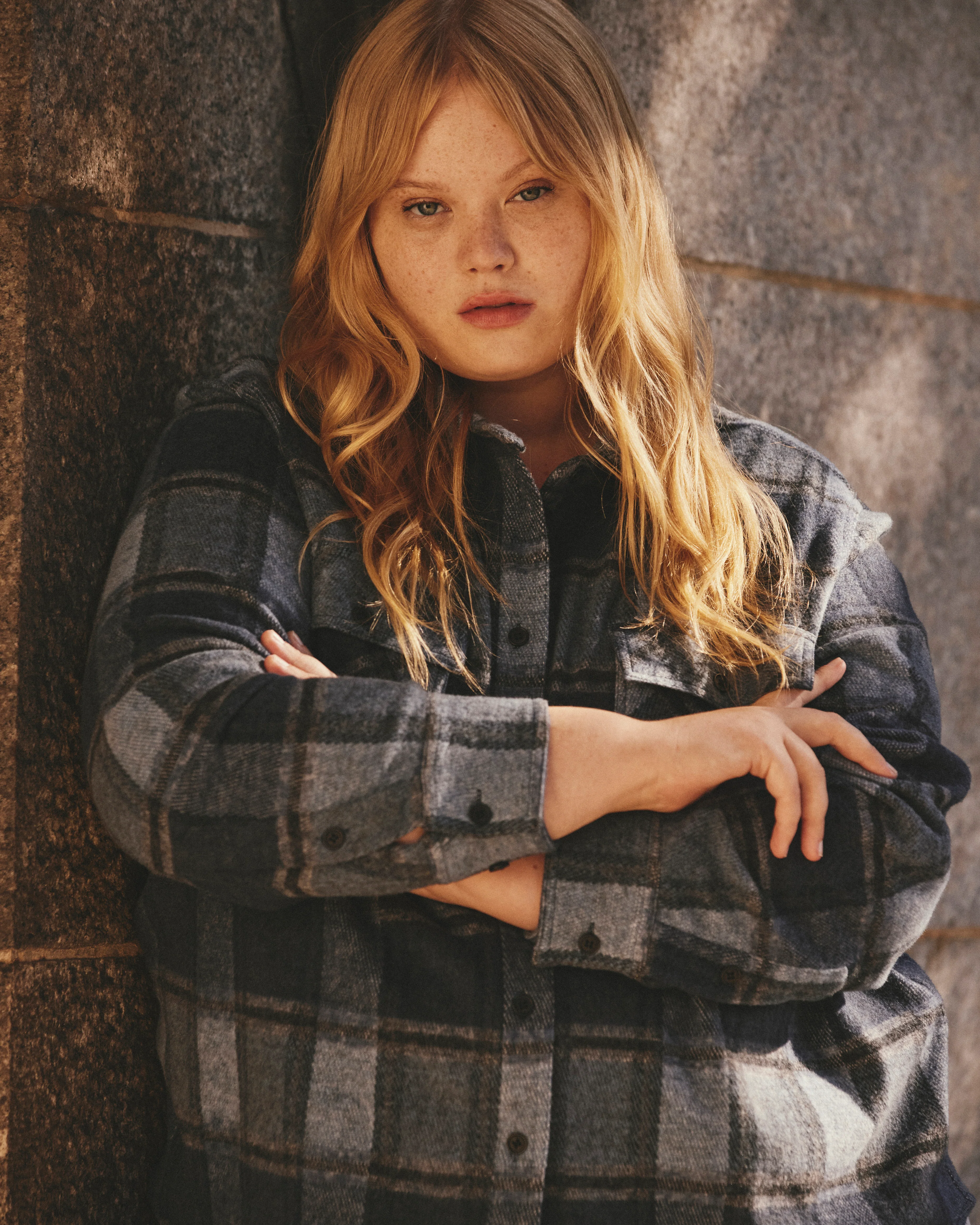 Maine Stretch Flannel Shirt - Heather Fog Plaid - Image 2