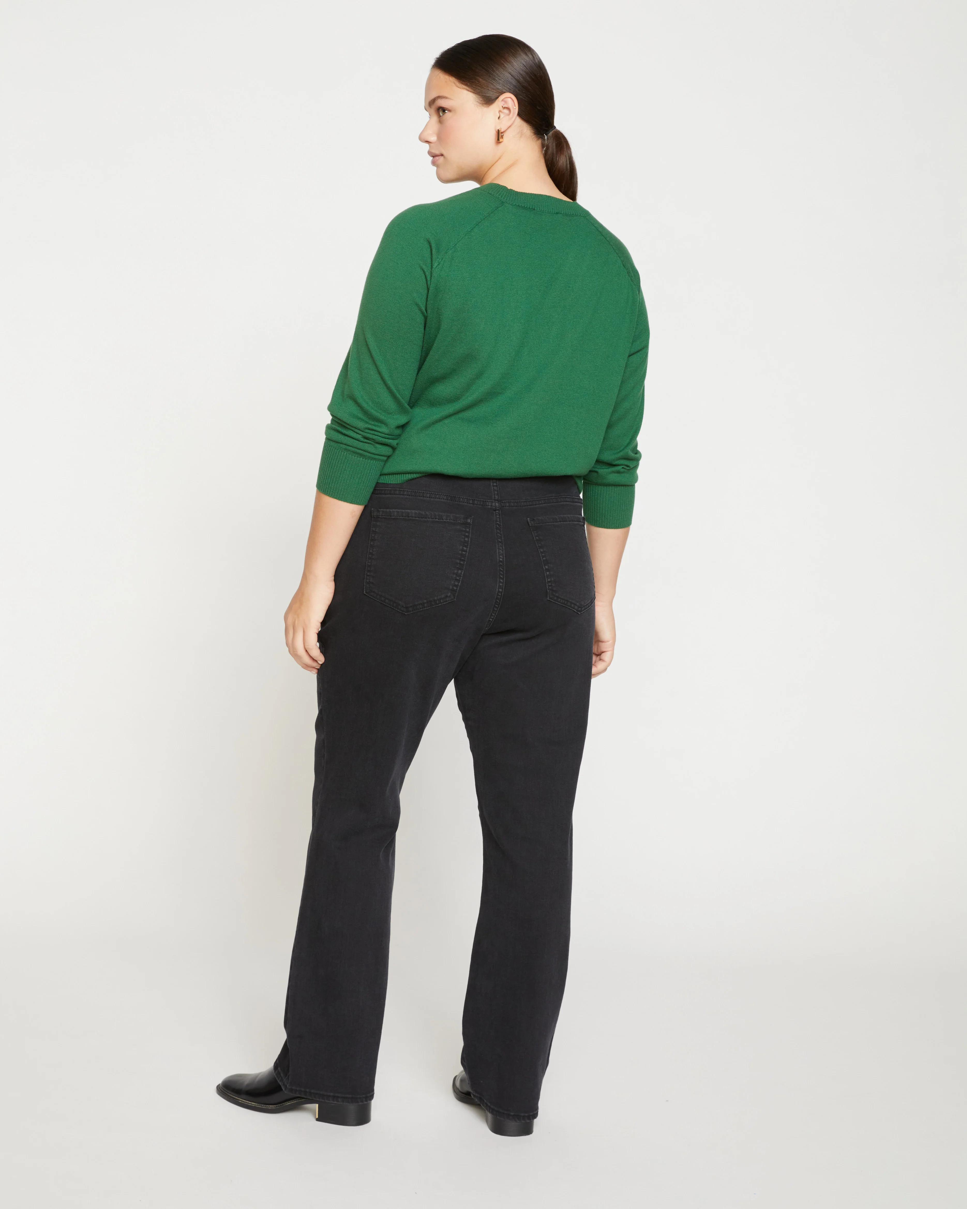 Marne Bootcut Jeans 32 Inch - Broken Black - Image 5