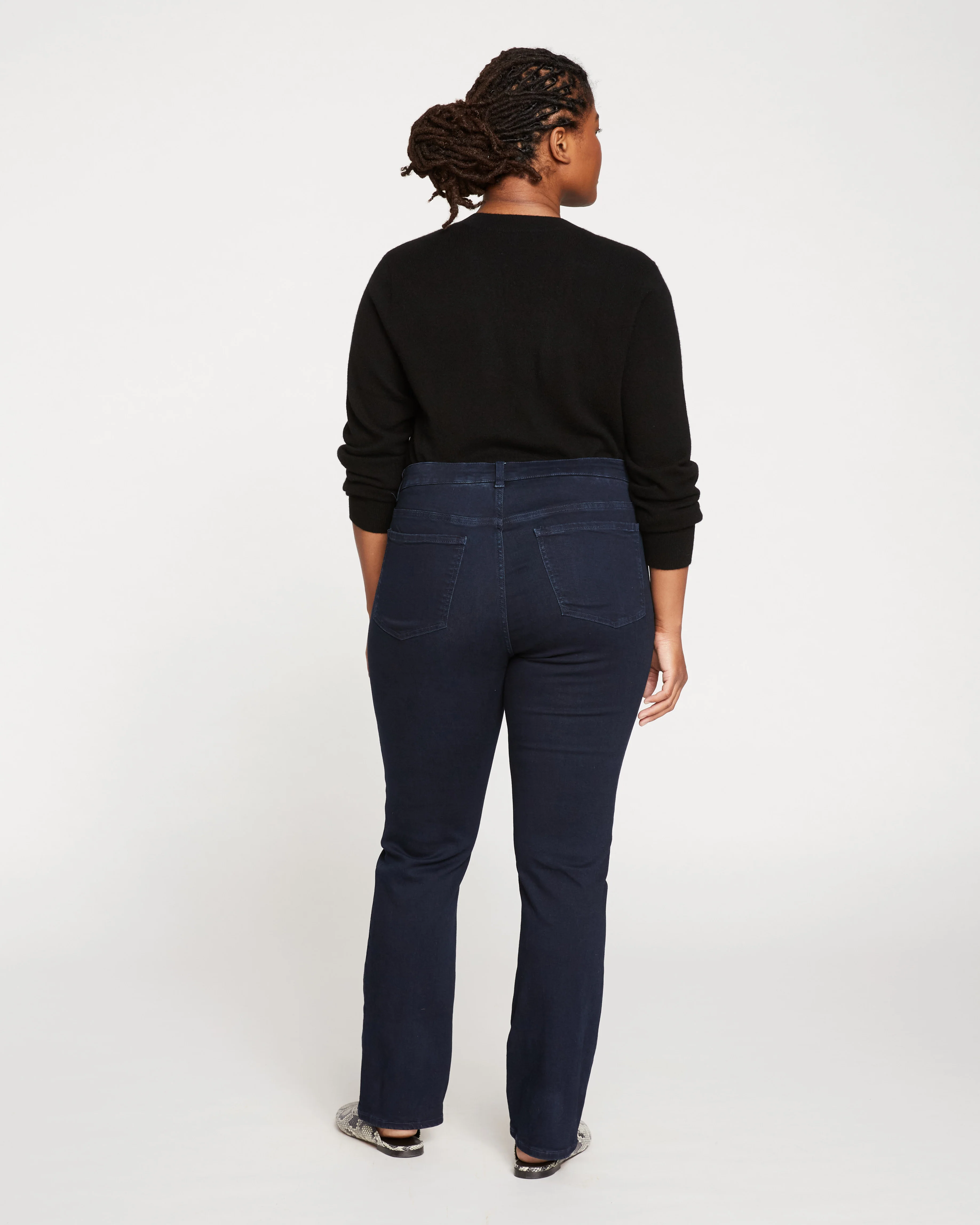 Marne Bootcut Jeans 32 inch - Dark Indigo - Image 5