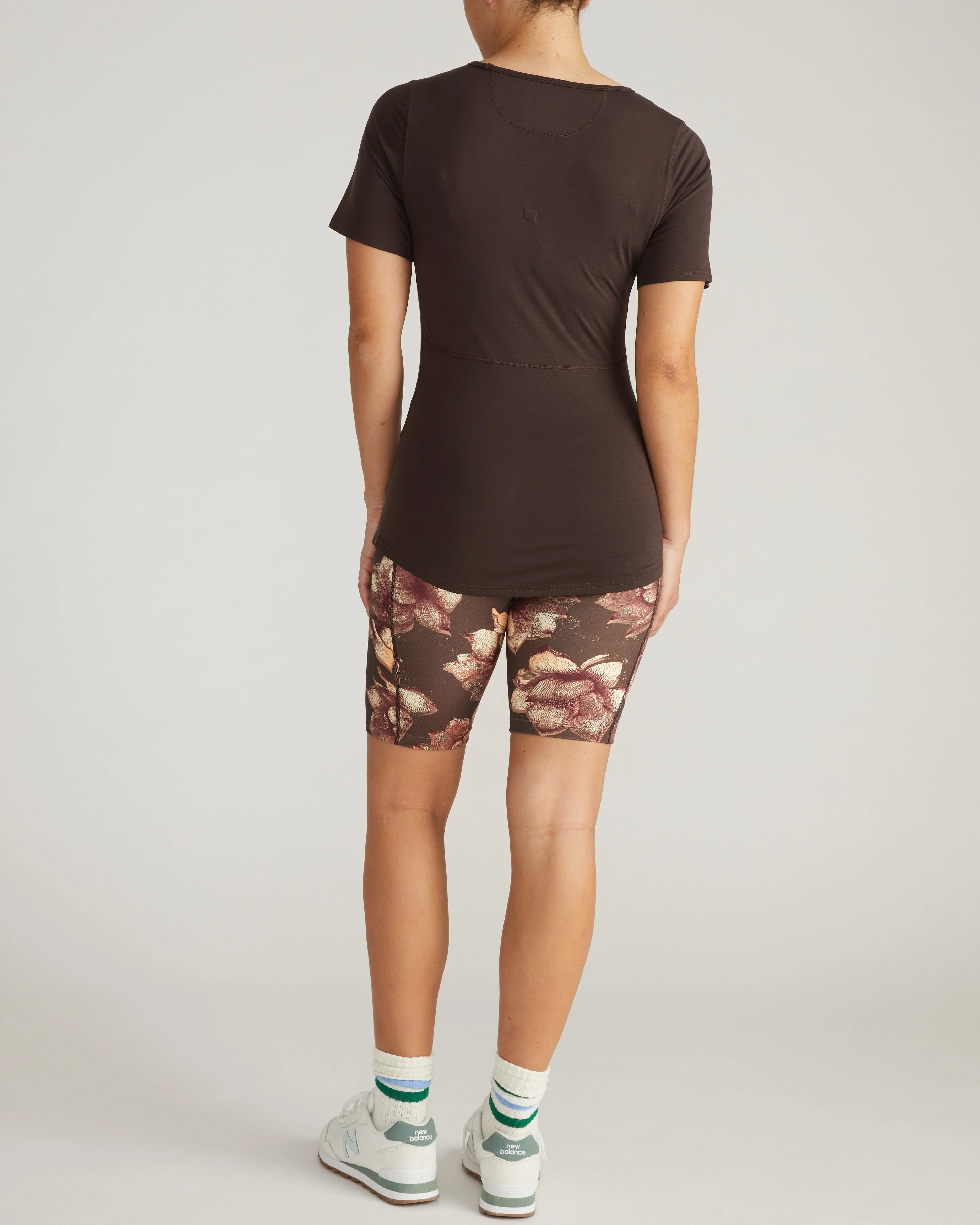 Mia Movement Tee - Deep Brown - Image 6