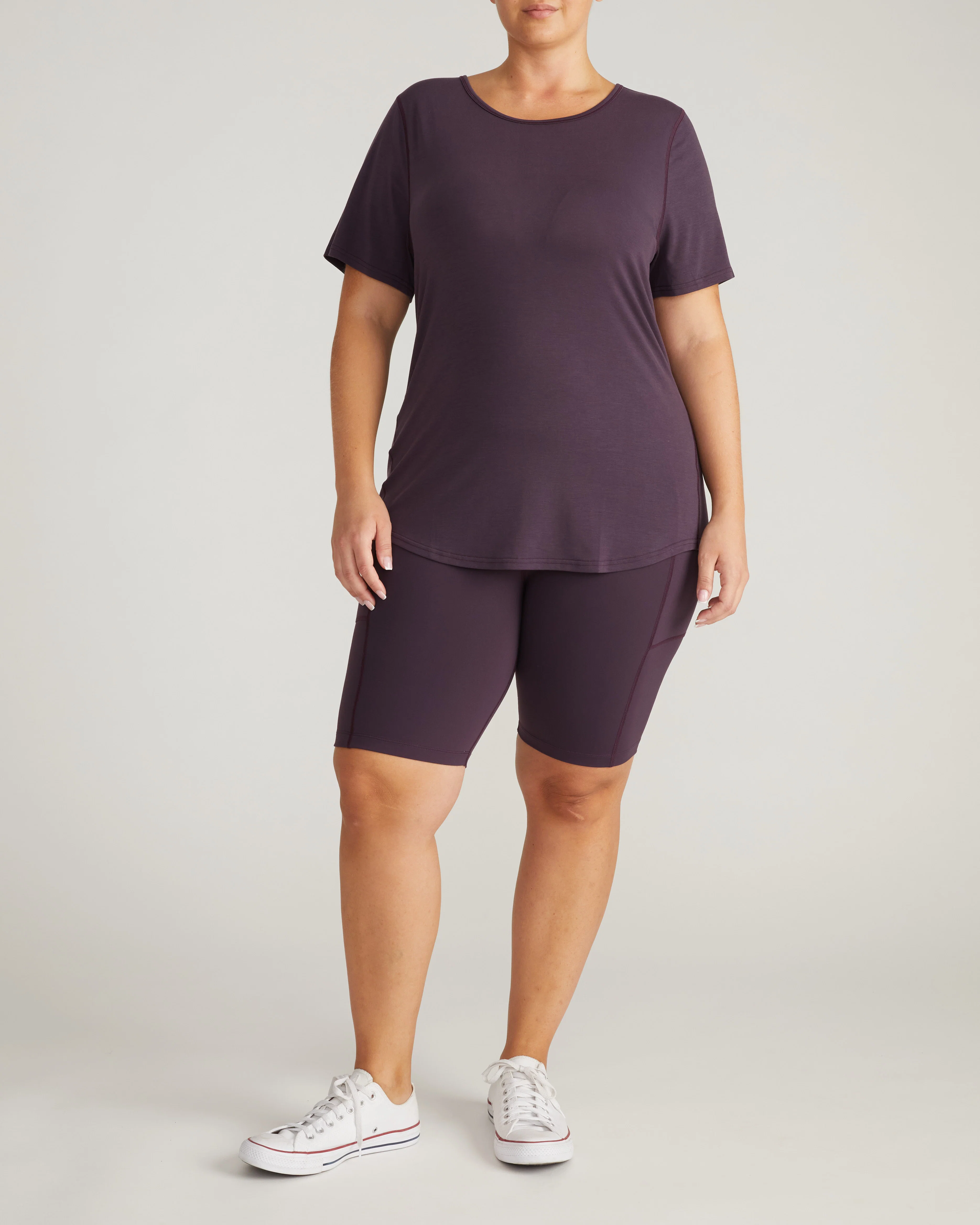 Mia Movement Tee - Purple Jewel - Image 3