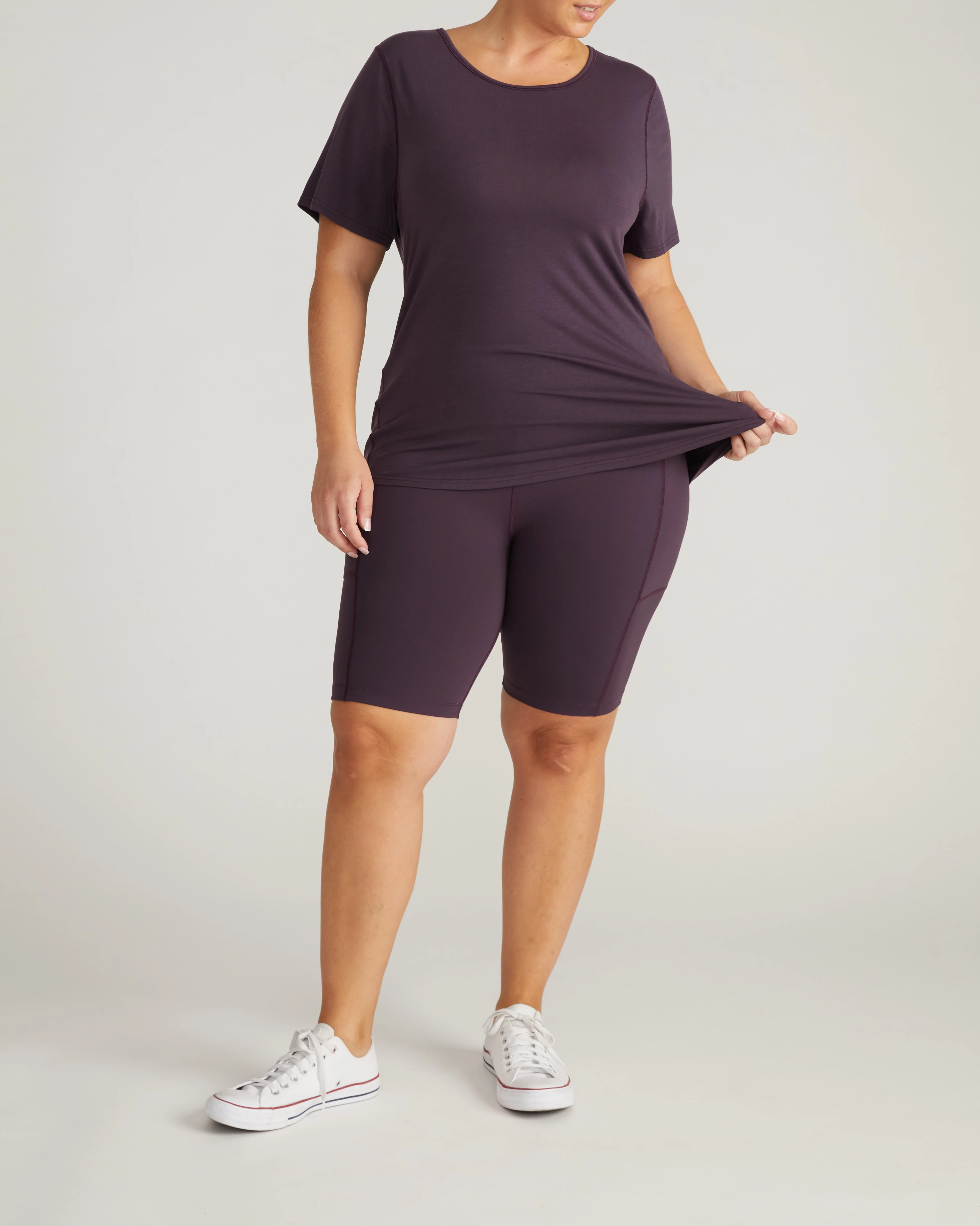 Mia Movement Tee - Purple Jewel - Image 4