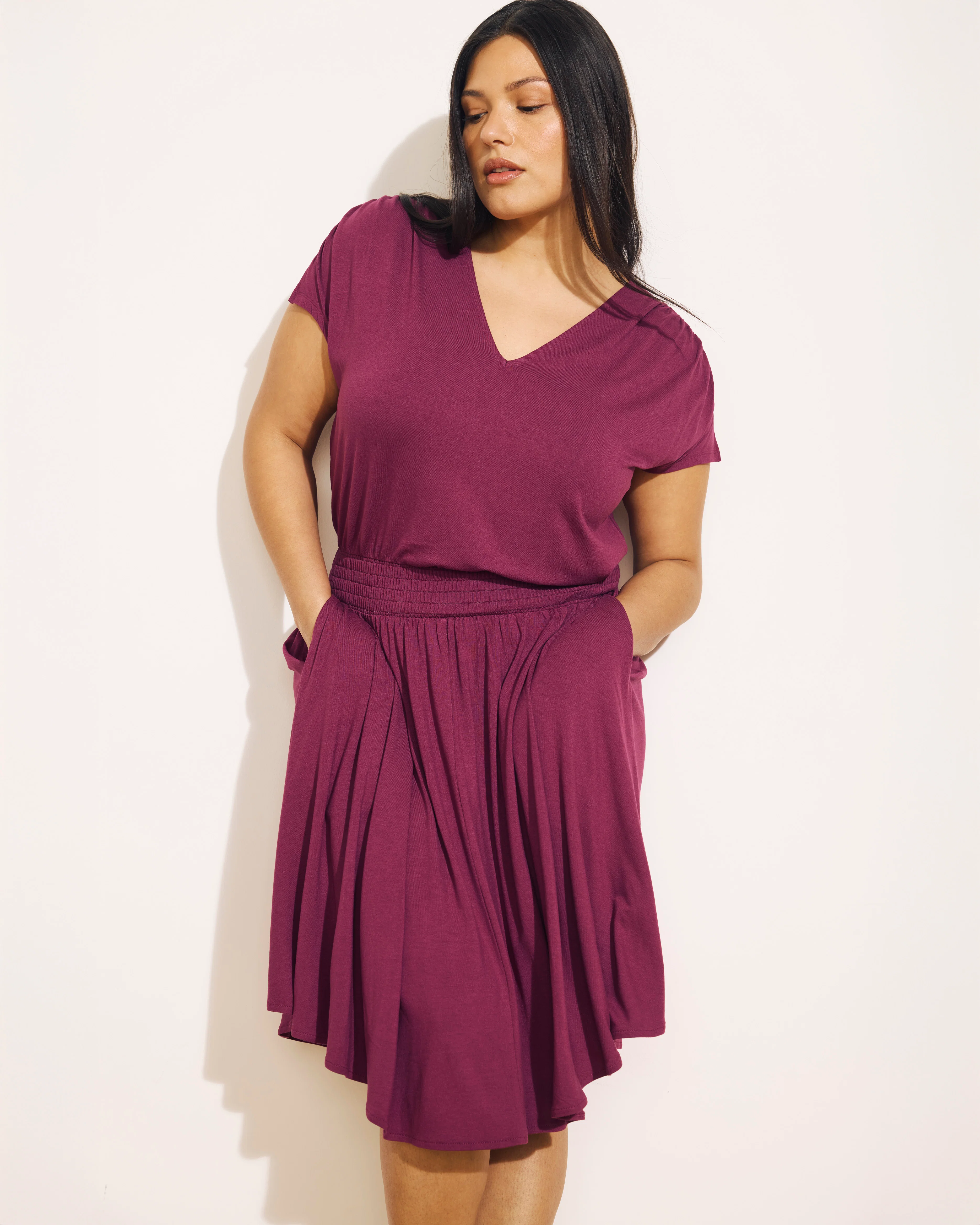 Minetta Liquid Jersey Dress - Rothko Purple - Image 2