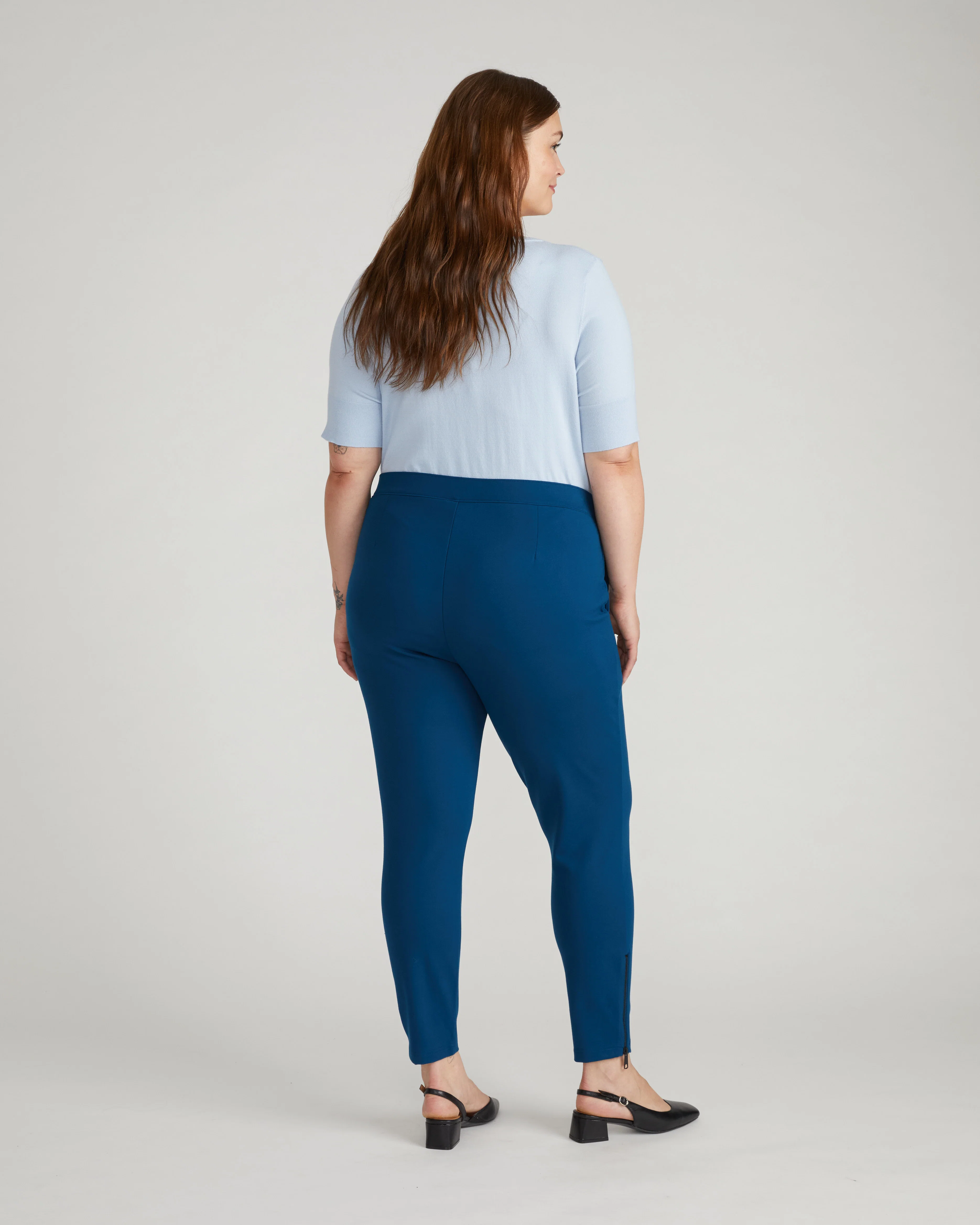 Moro Pocket Signature Ponte Pants - Deep Teal - Image 5
