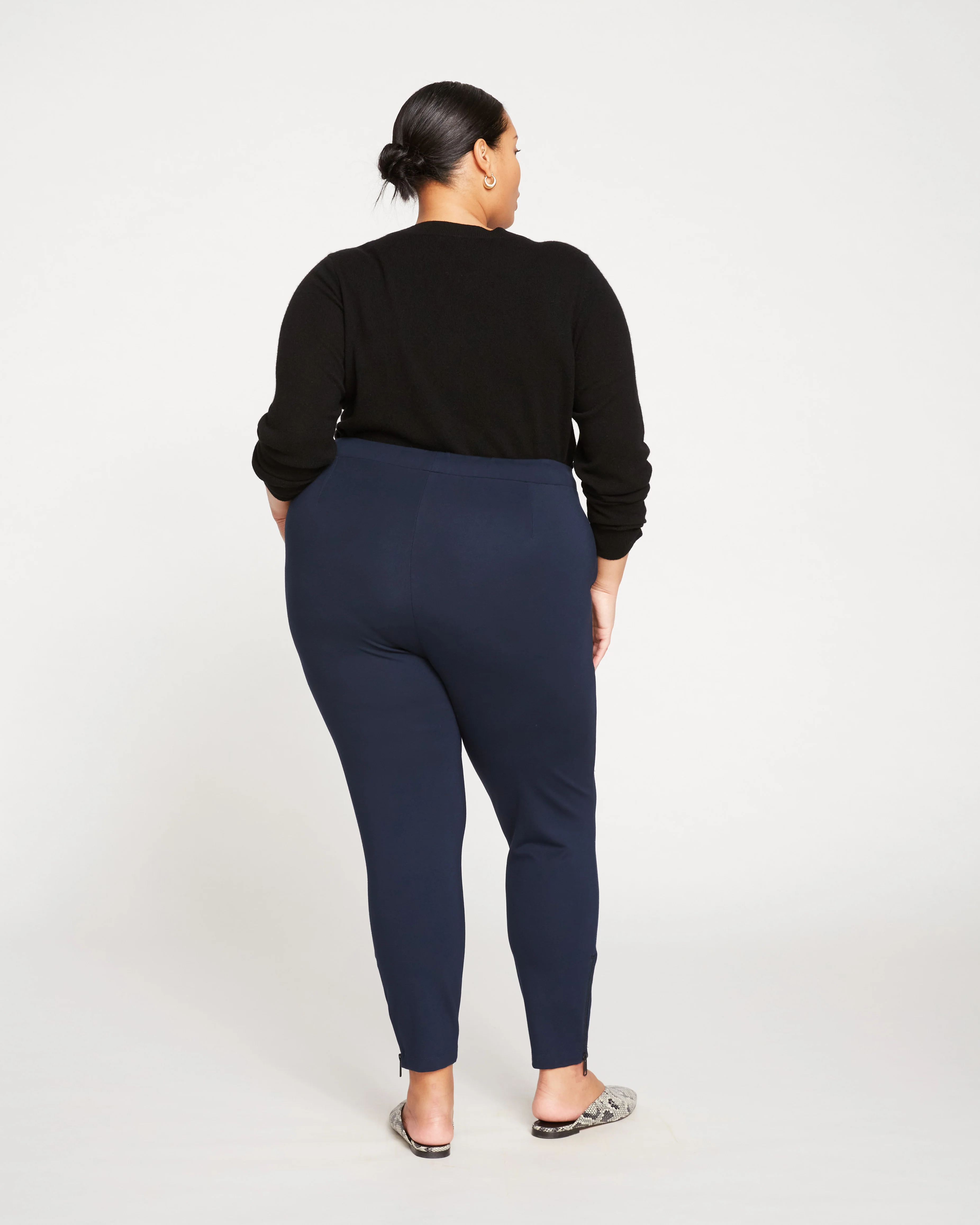Moro Pocket Signature Ponte Pants - Navy - Image 6
