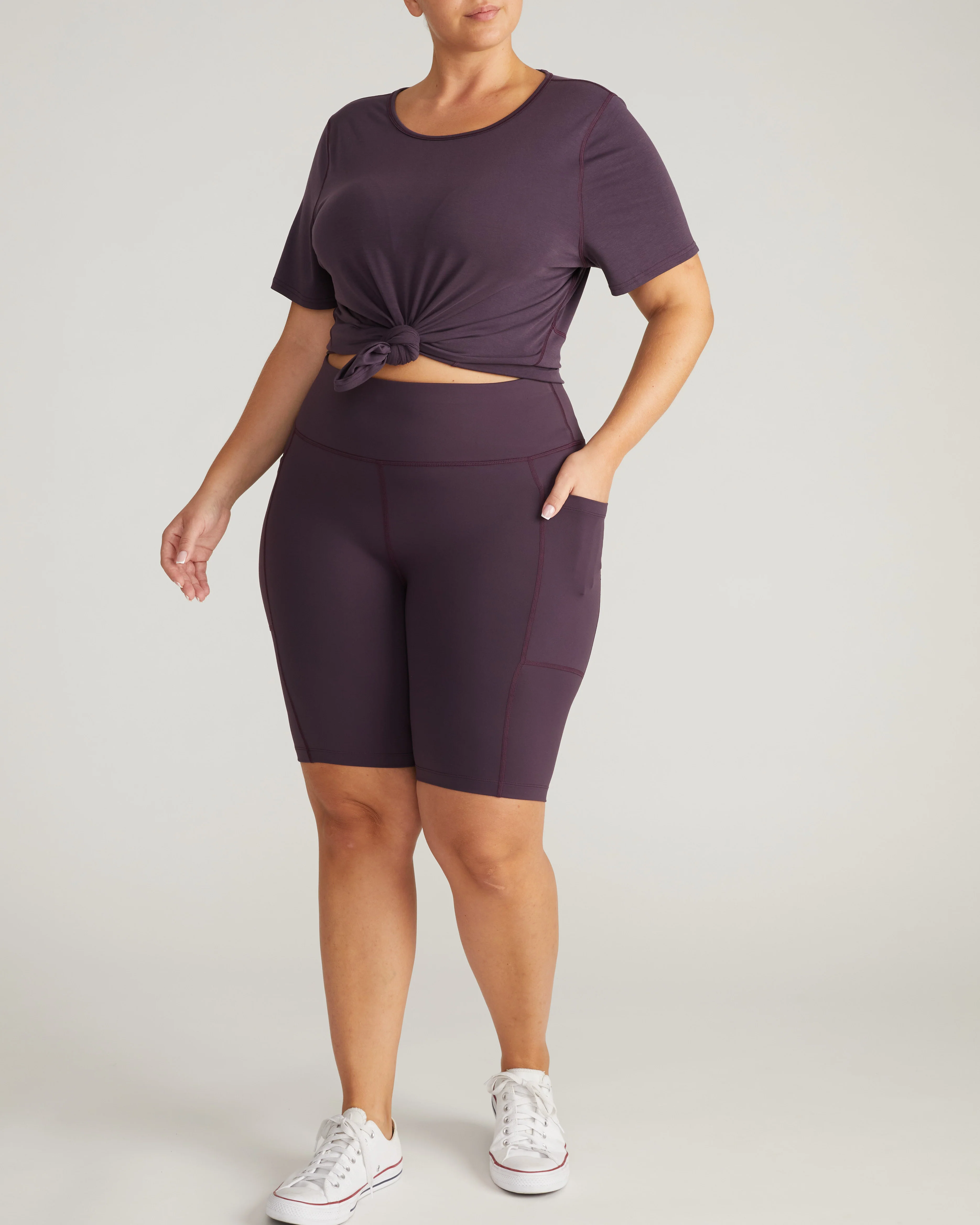 Next-to-Naked Bike Shorts - Purple Jewel - Image 6
