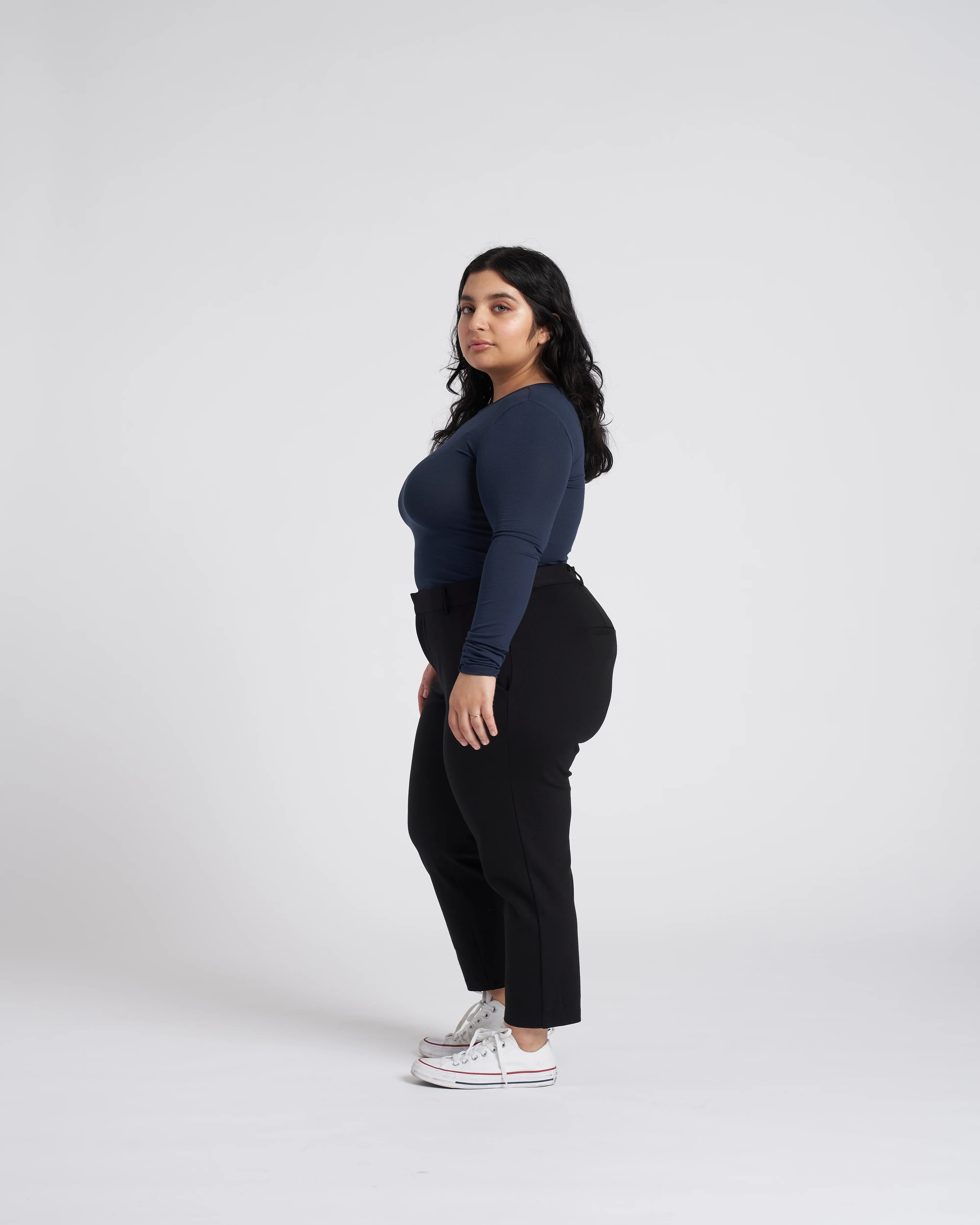 Petite Cigarette Pants - Black - Image 3