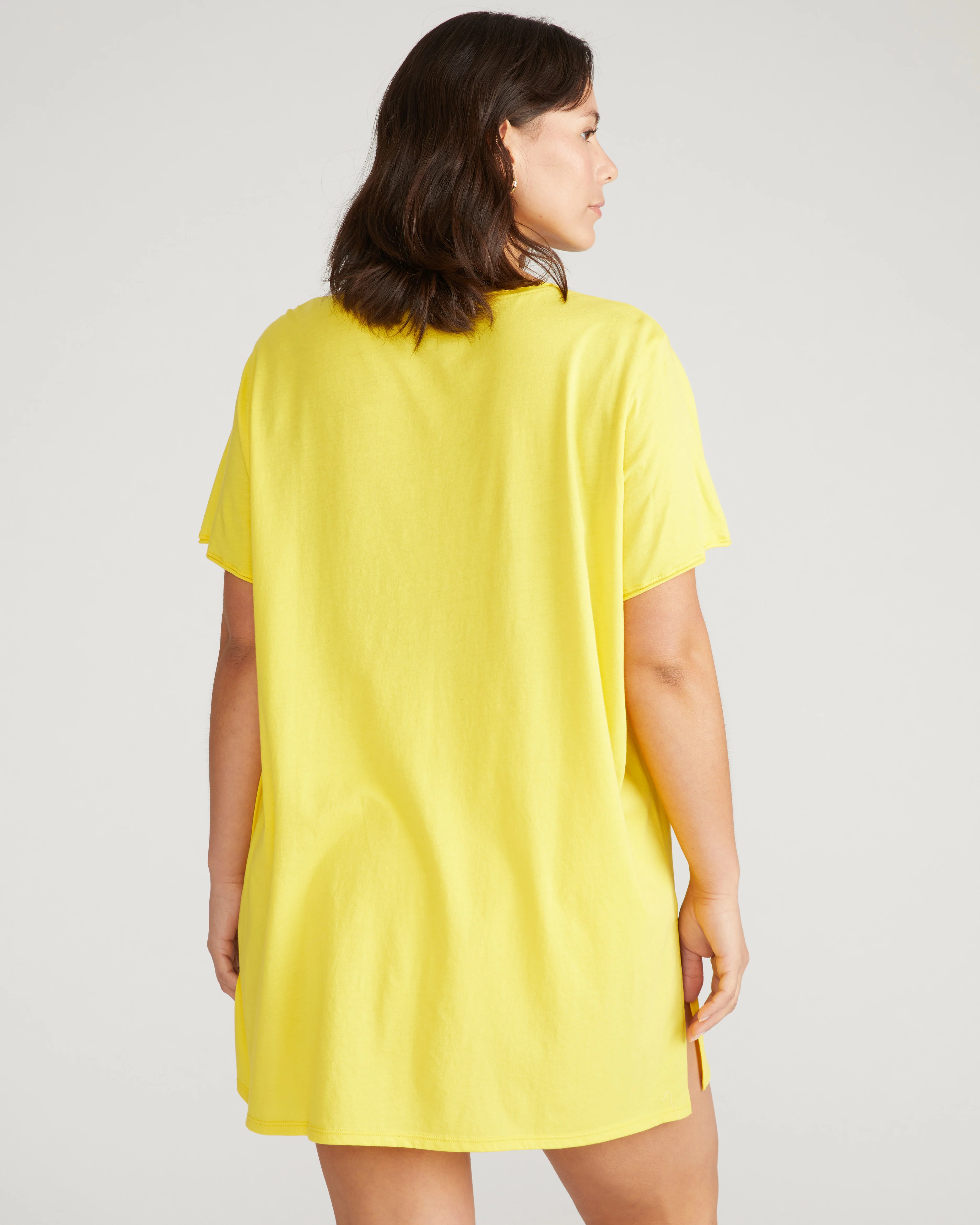 Pima Cotton Lounge Tee - Yellow - Image 3