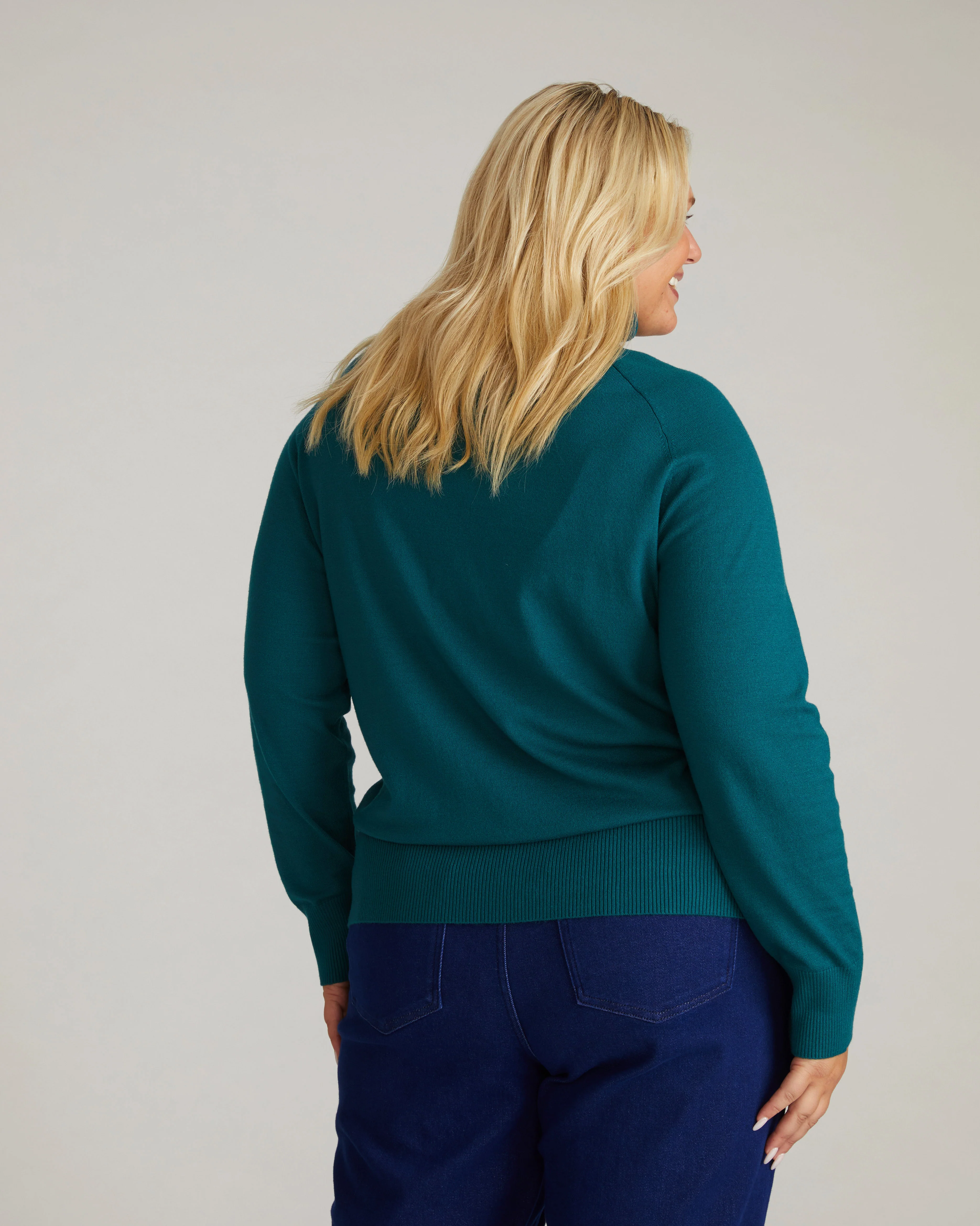 Renee Savvy Fine Knit Raglan Turtleneck - Botanic - Image 3
