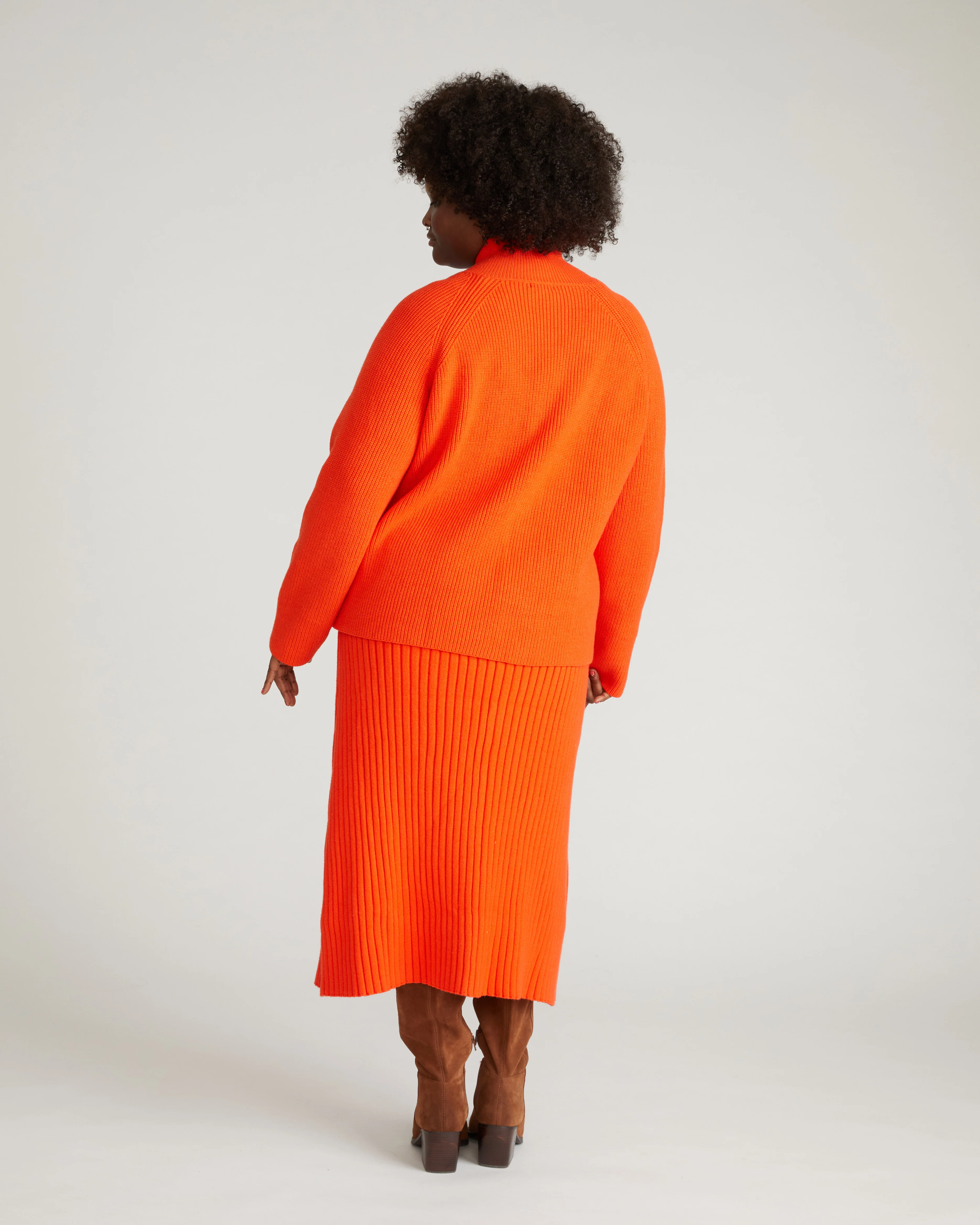 Risa Sweater Skirt - Poppy - Image 5