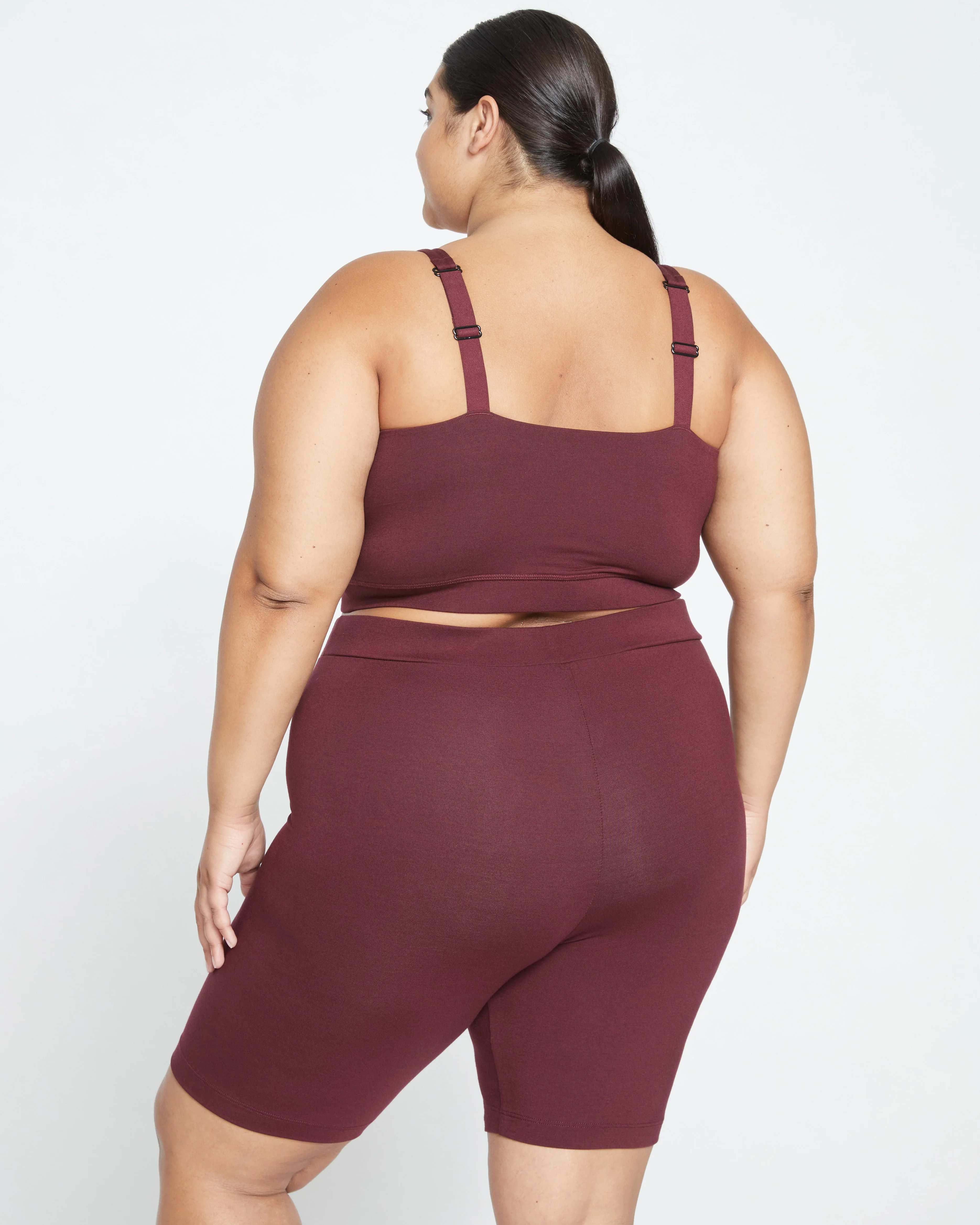 Roya Bike Shorts - Black Cherry - Image 5