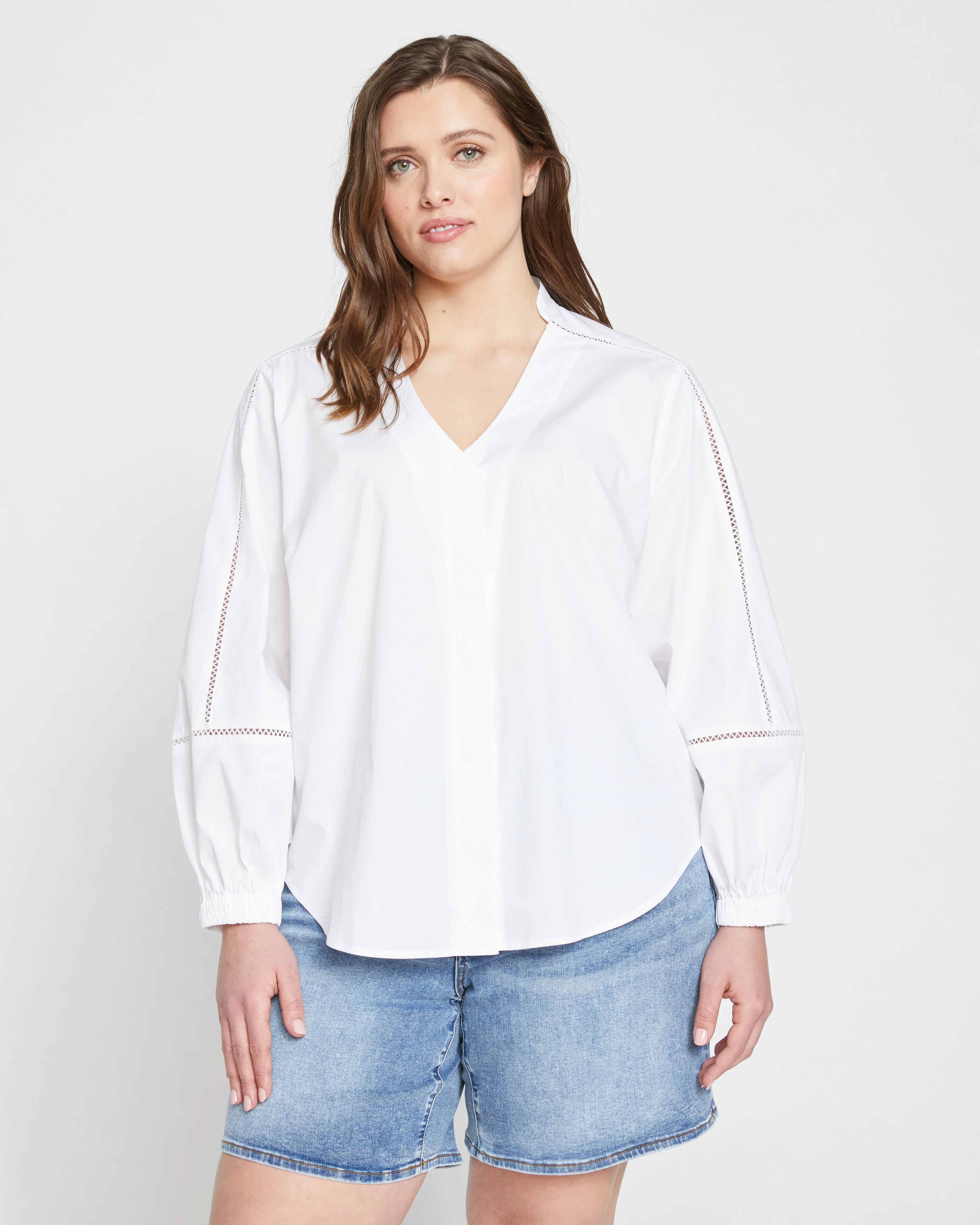 Saint-Honore Poplin Blouse - White - Image 5