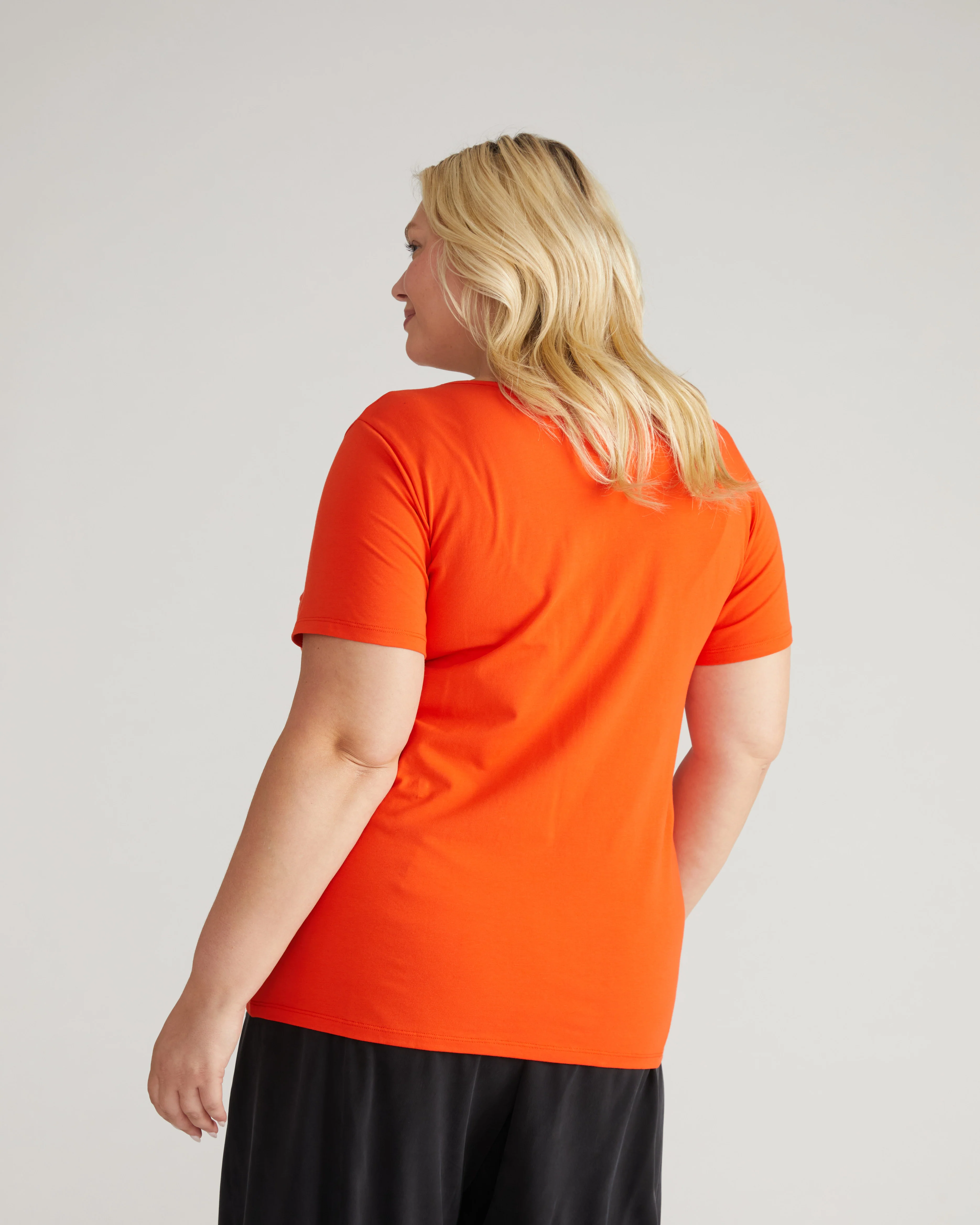 Scoop Neck Tee - Poppy - Image 3