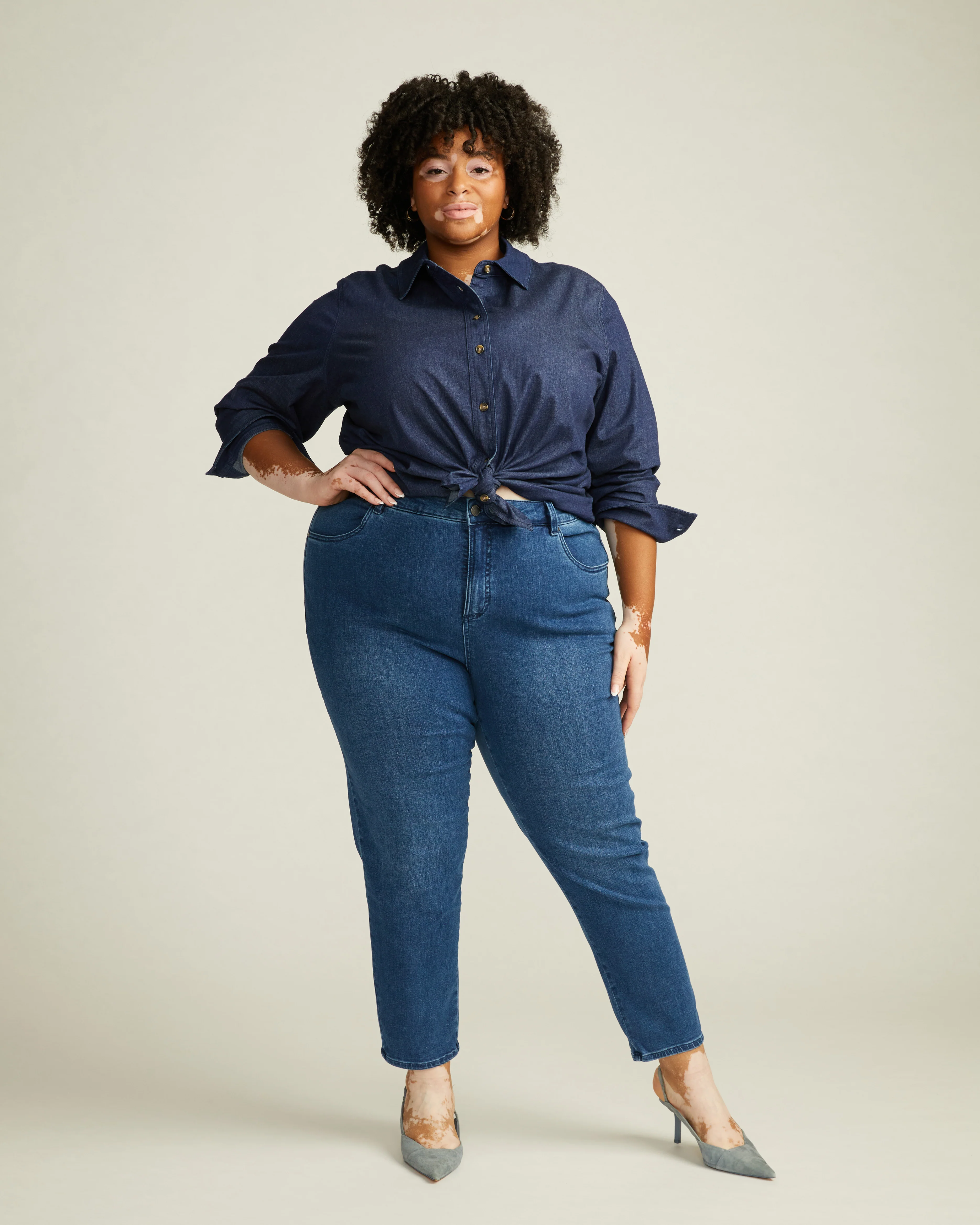 Seine High Rise Skinny Jeans 27 Inch - Odeon Blue - Image 6