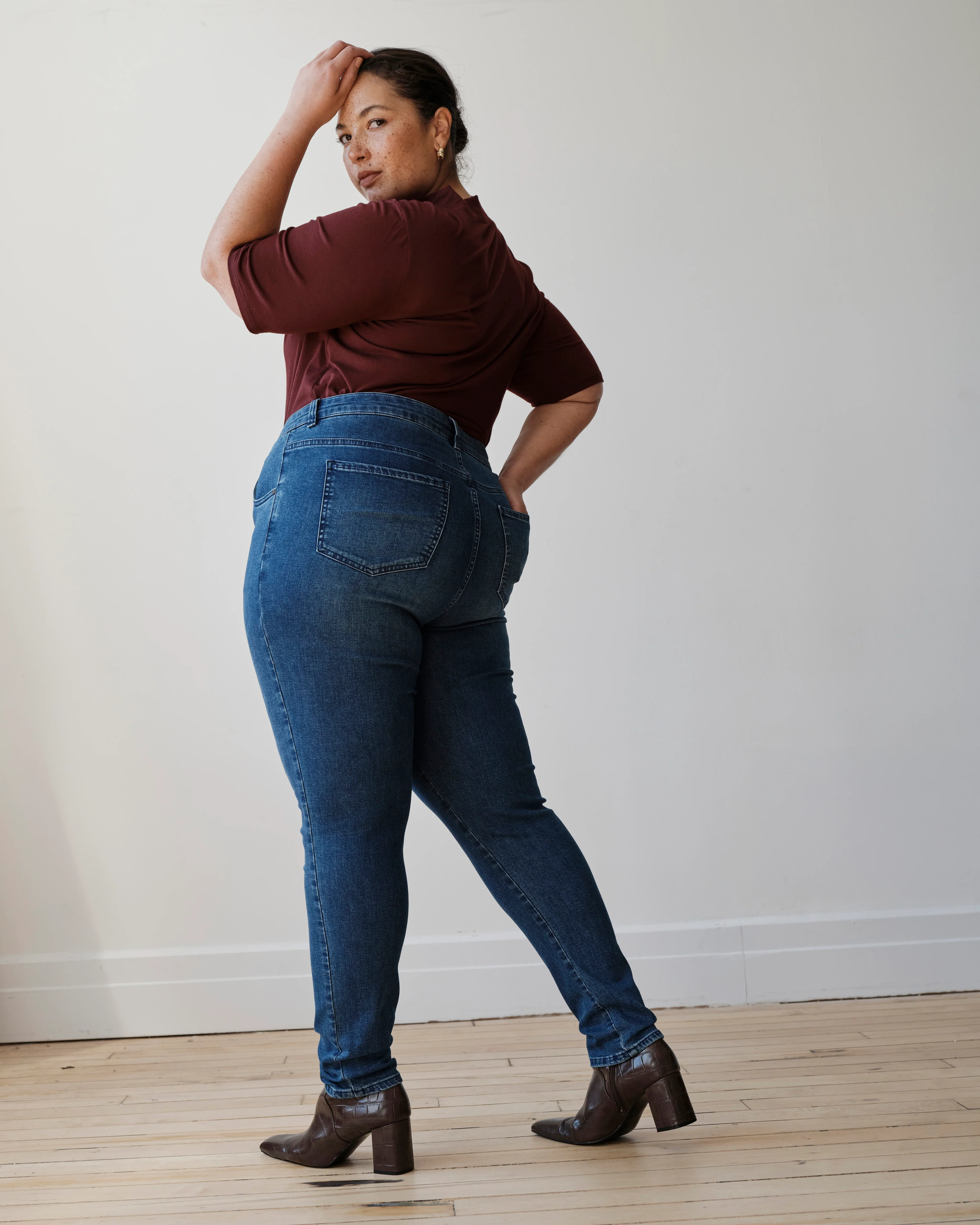 Seine High Rise Skinny Jeans 30 Inch - True Blue - Image 4