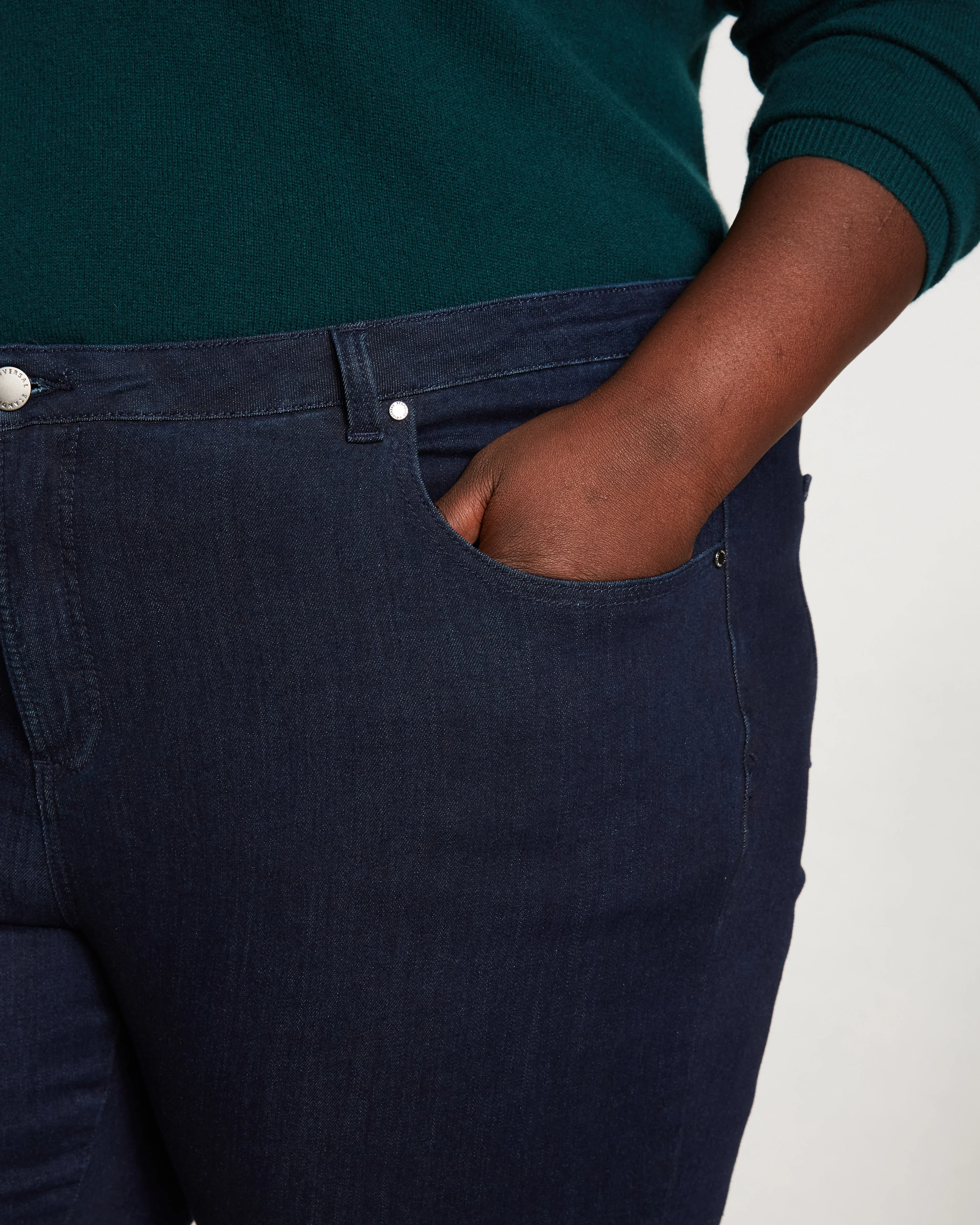 Seine Mid Rise Skinny Jeans 27 Inch - Dark Indigo - Image 4