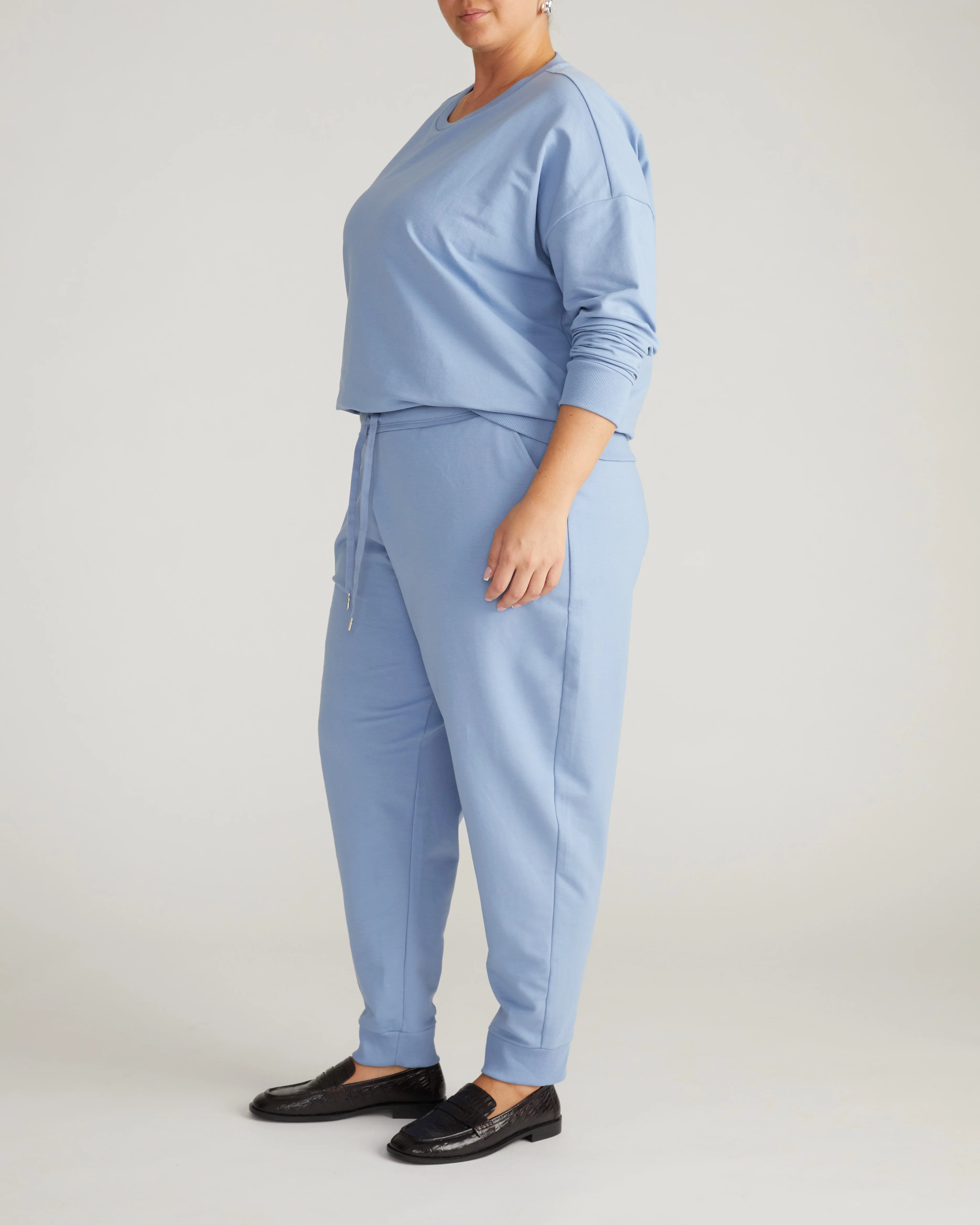 Selma French Terry Jogger - Graceful Blue - Image 5