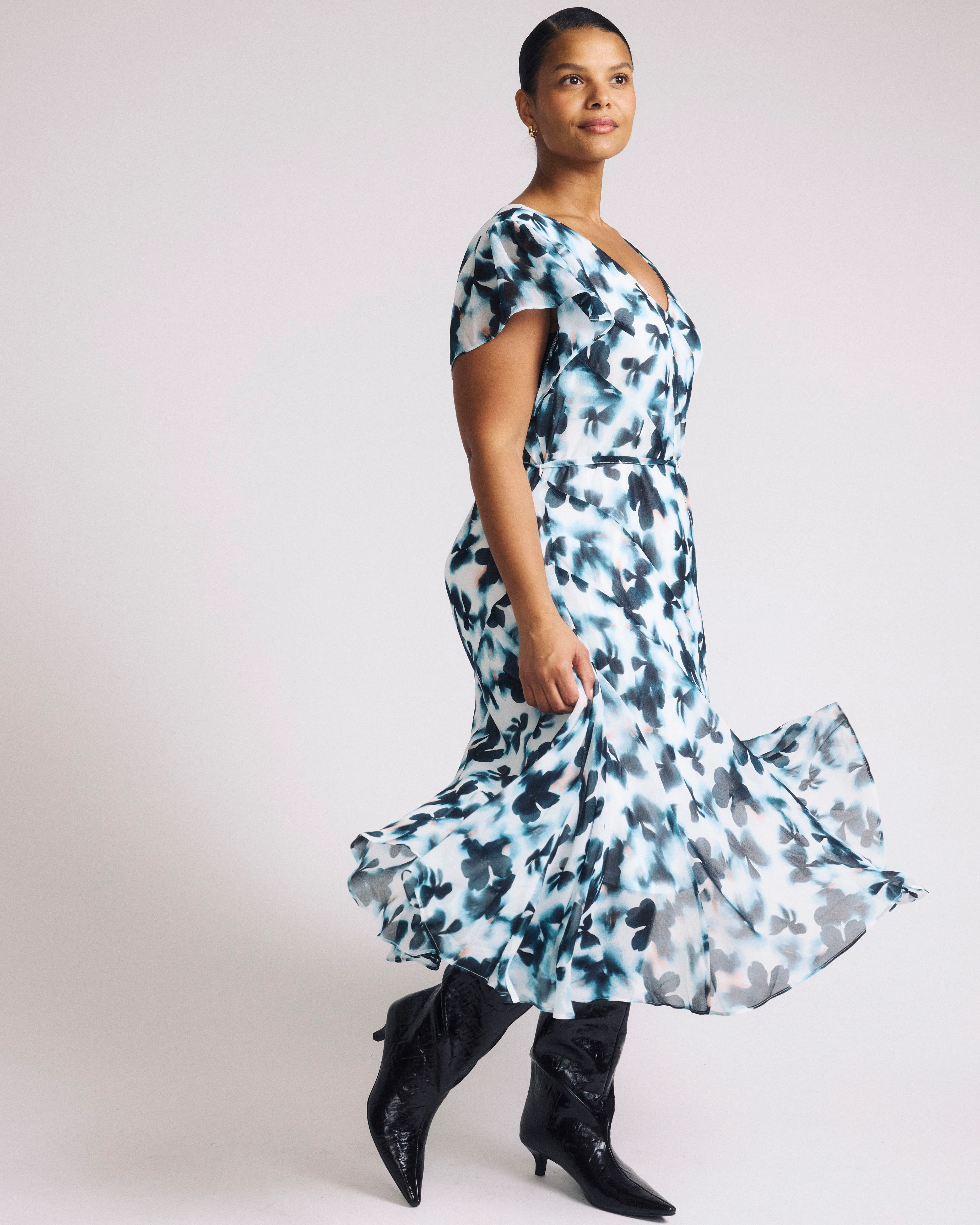 Seville Chiffon Dress - Primrose Hill Print - Image 3