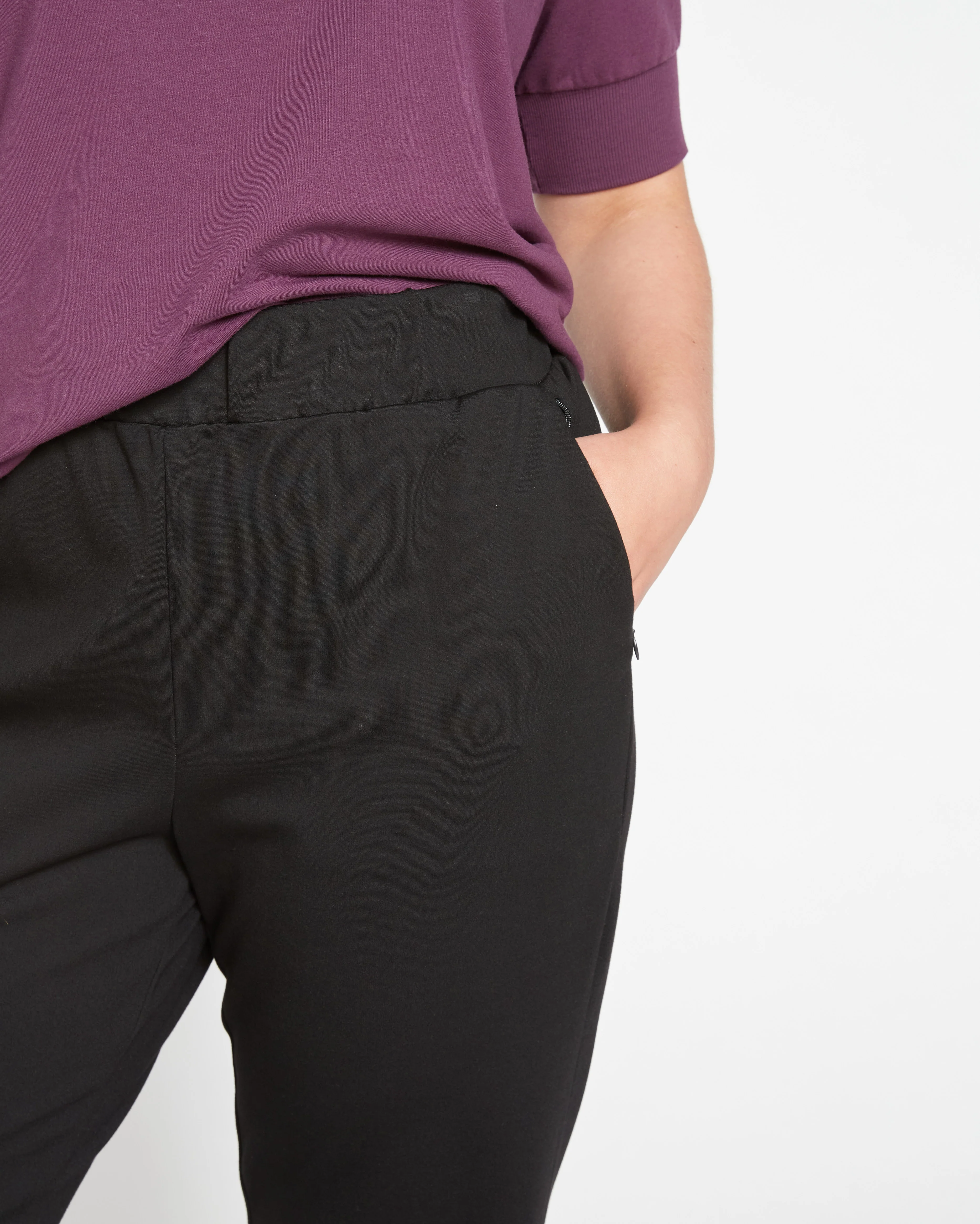 Smart Signature Ponte Pants - Black - Image 6