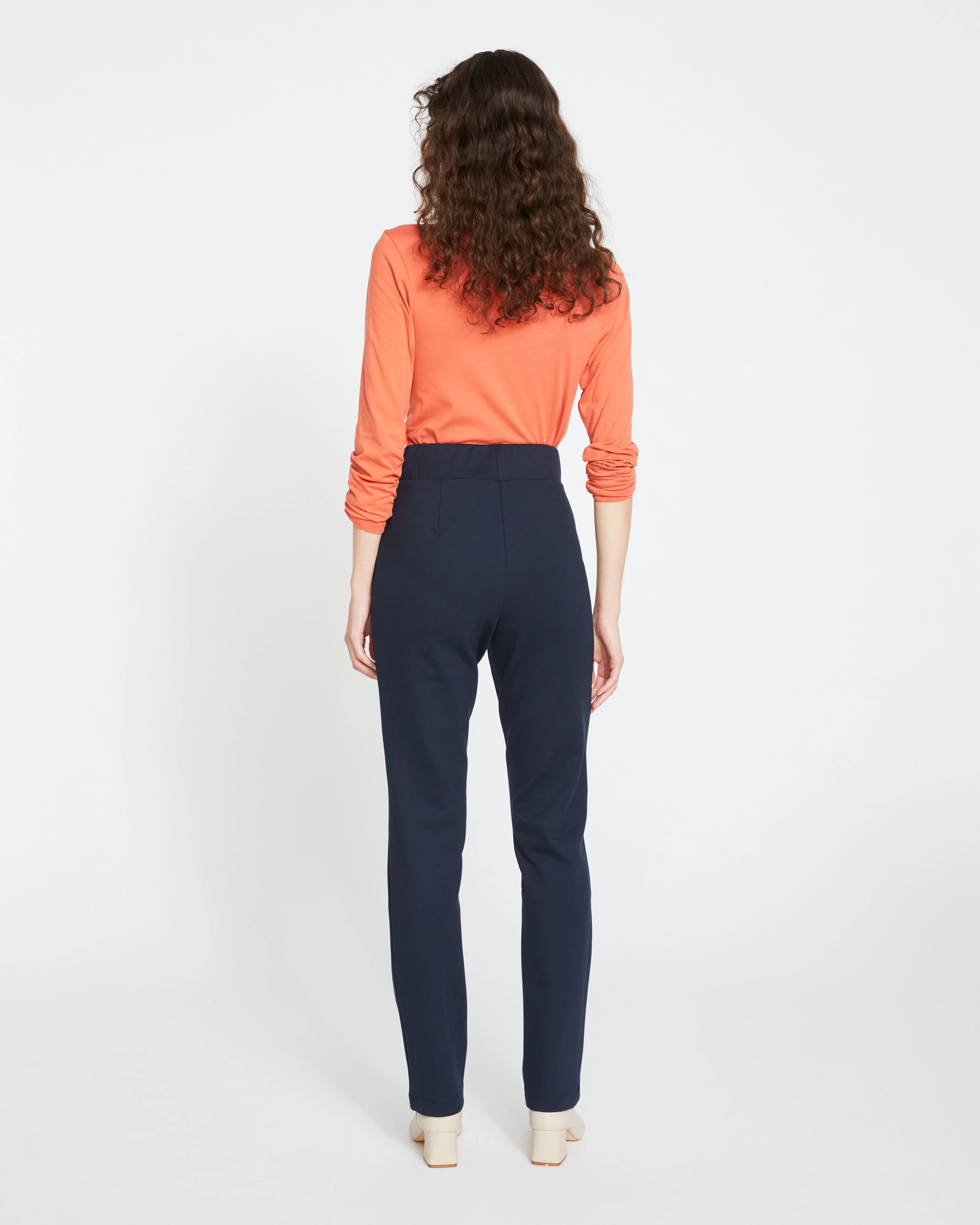 Smart Signature Ponte Pants Long - Navy - Image 4