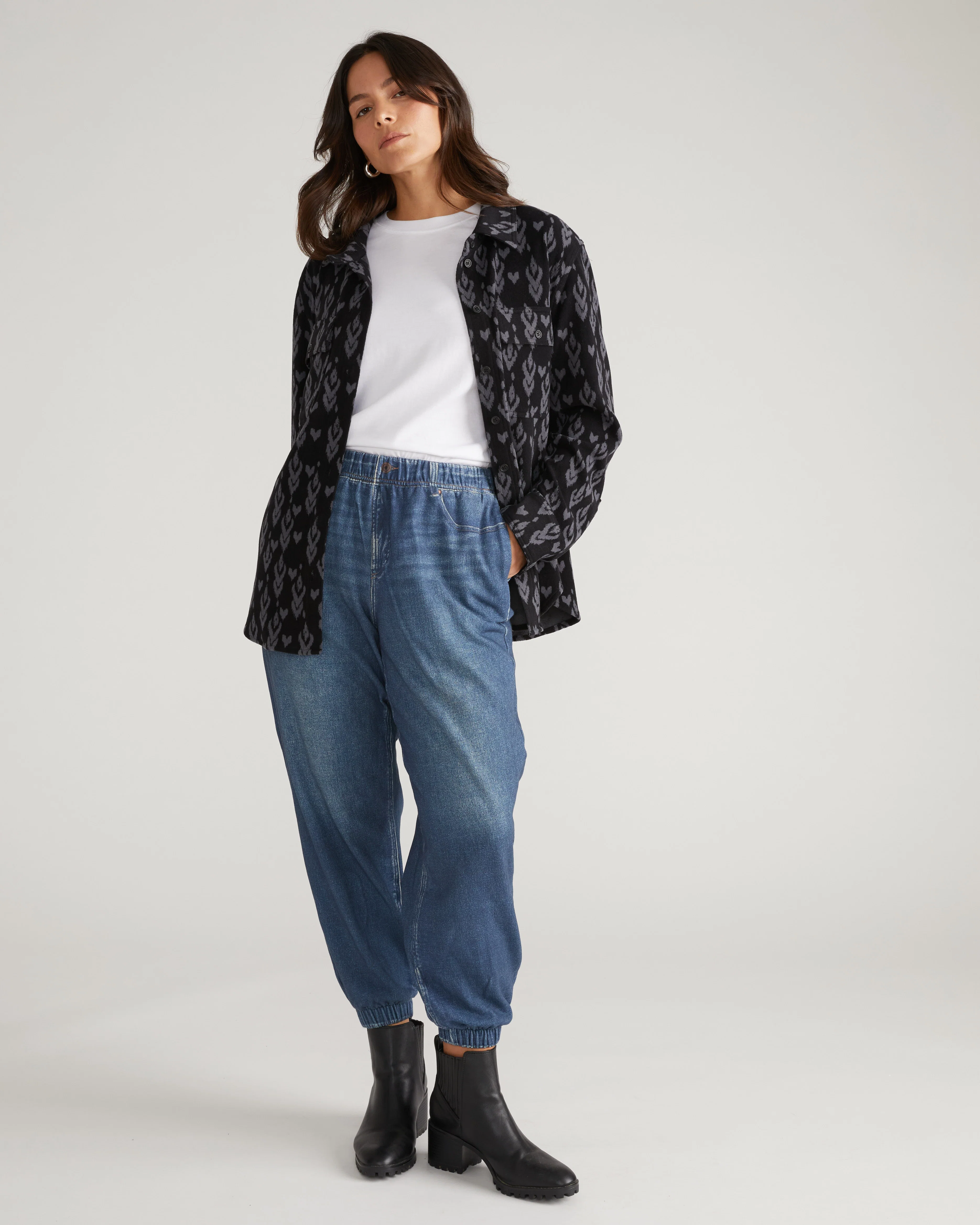 Sweatpant Jogger Jeans - Saddle Blue - Image 5