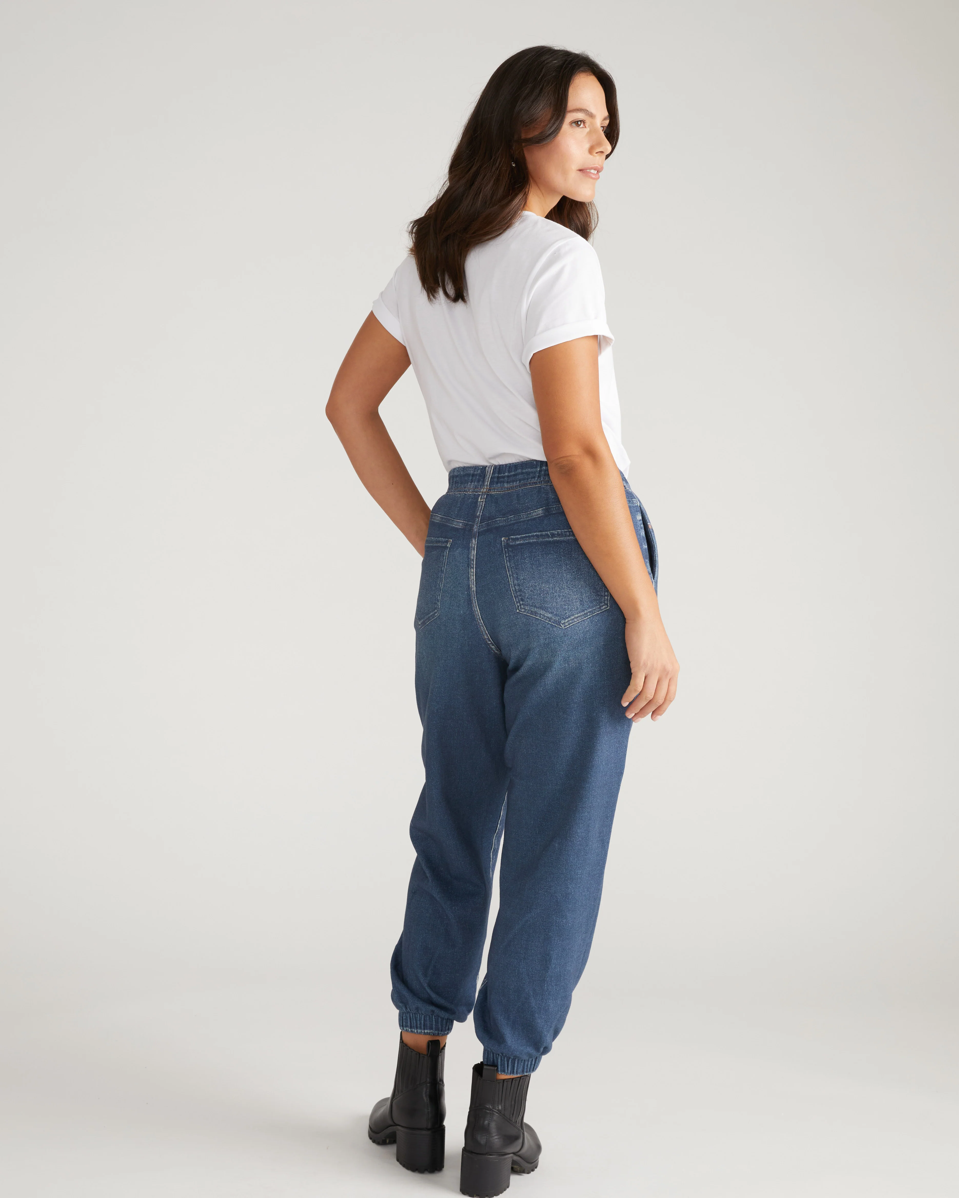 Sweatpant Jogger Jeans - Saddle Blue - Image 7