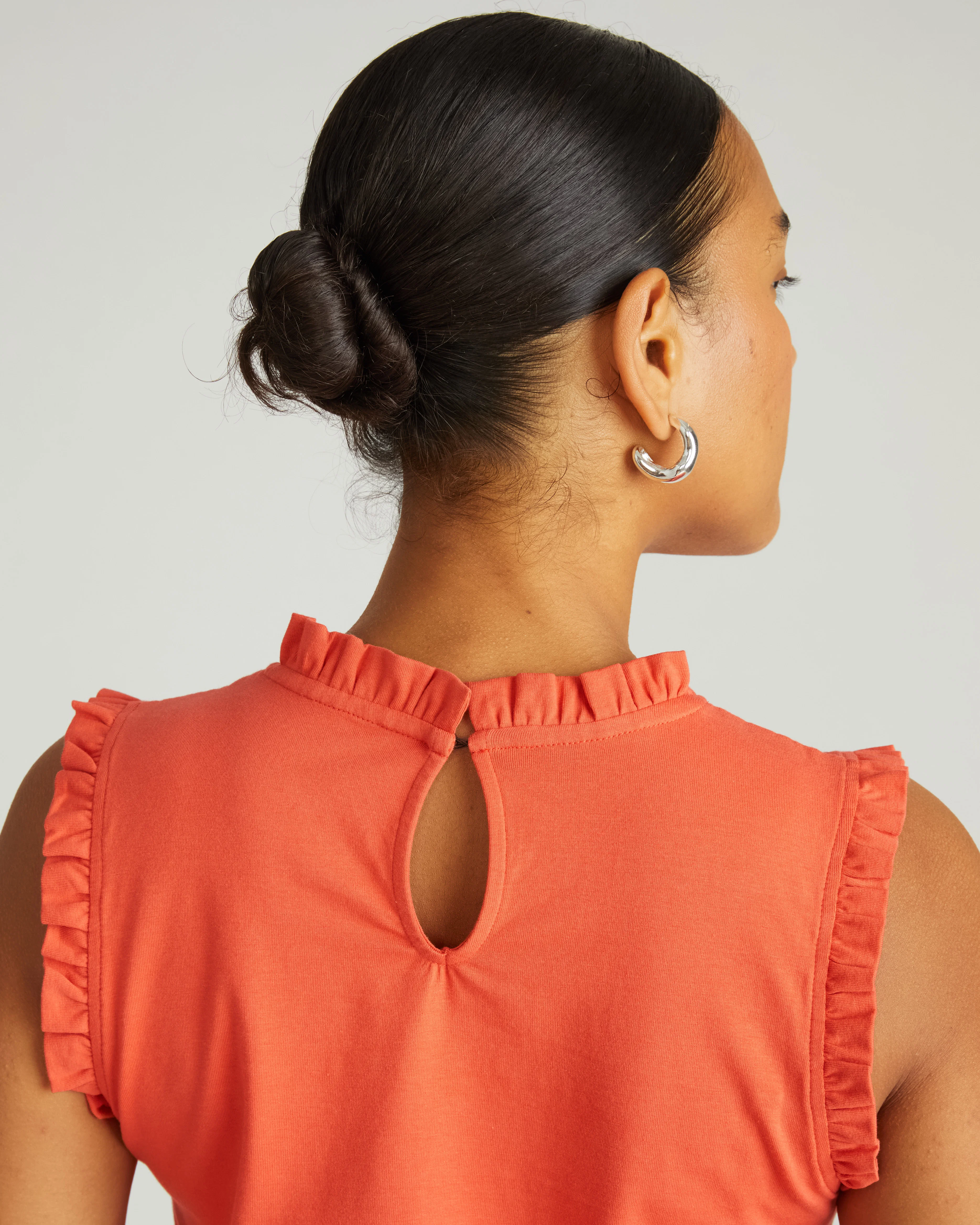 Tabitha Frill Top - Coral Reef - Image 3