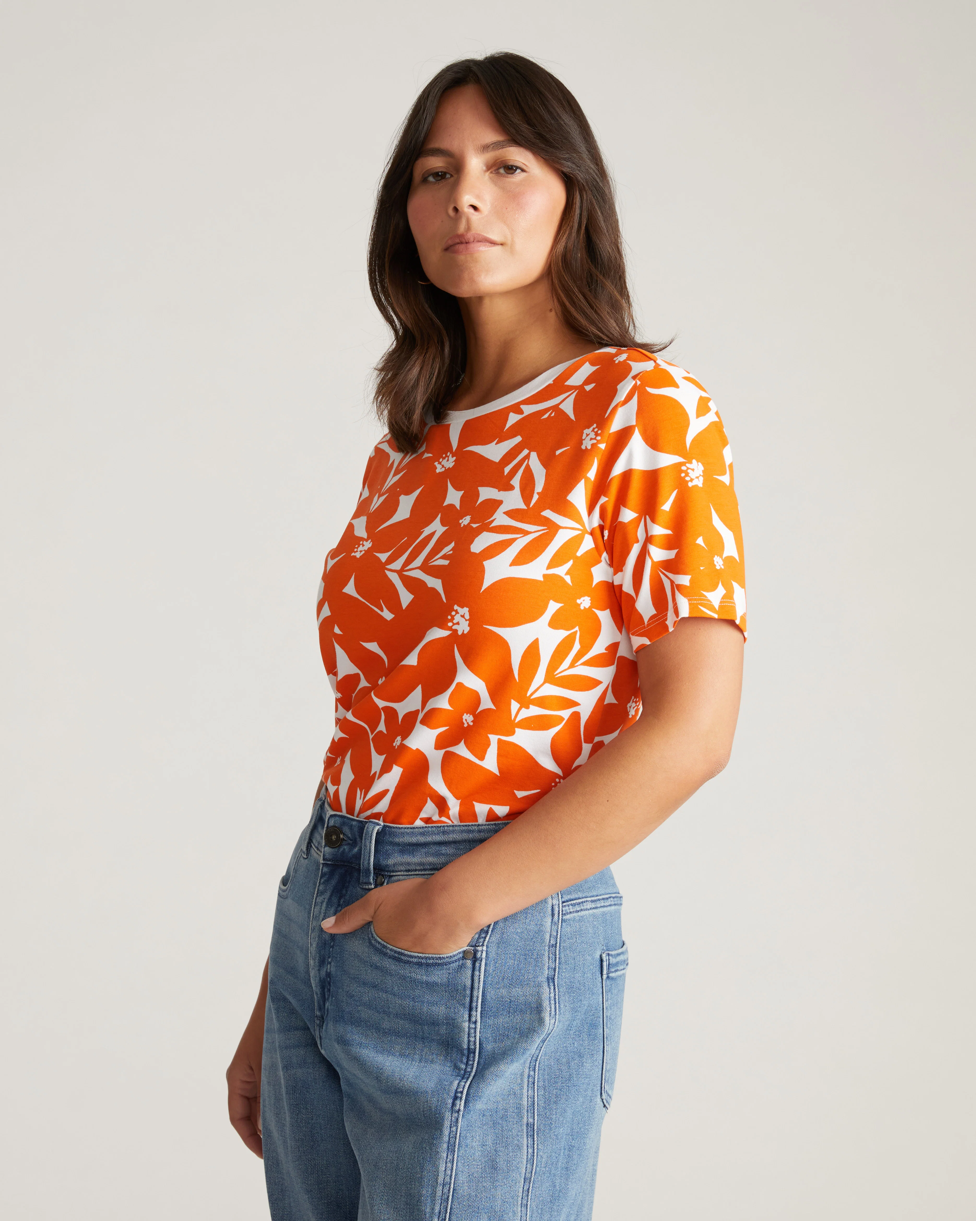Tee Rex - Petal Palette Print in Arancia - Image 2