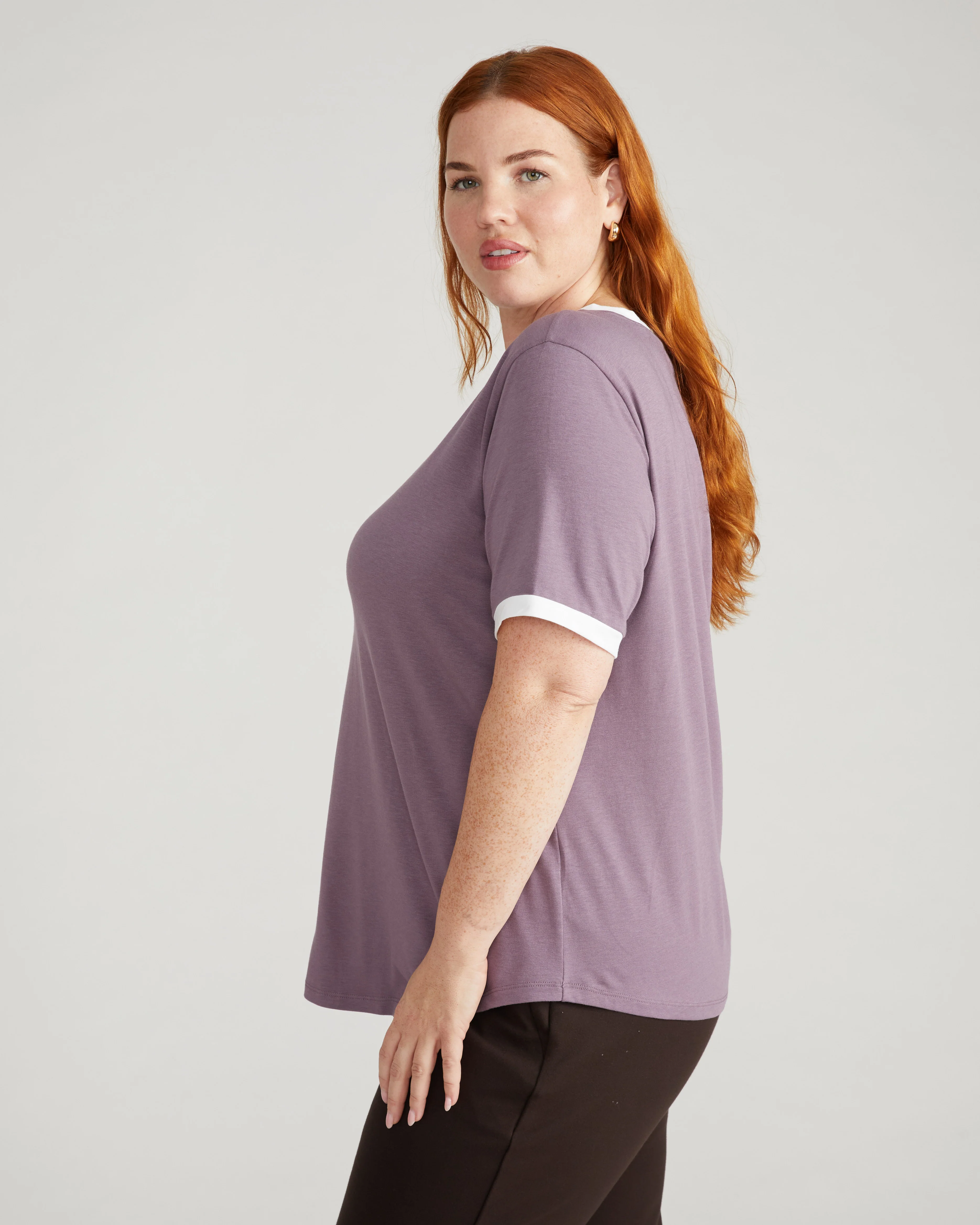 Tee Rex - Purple/White Trim - Image 2