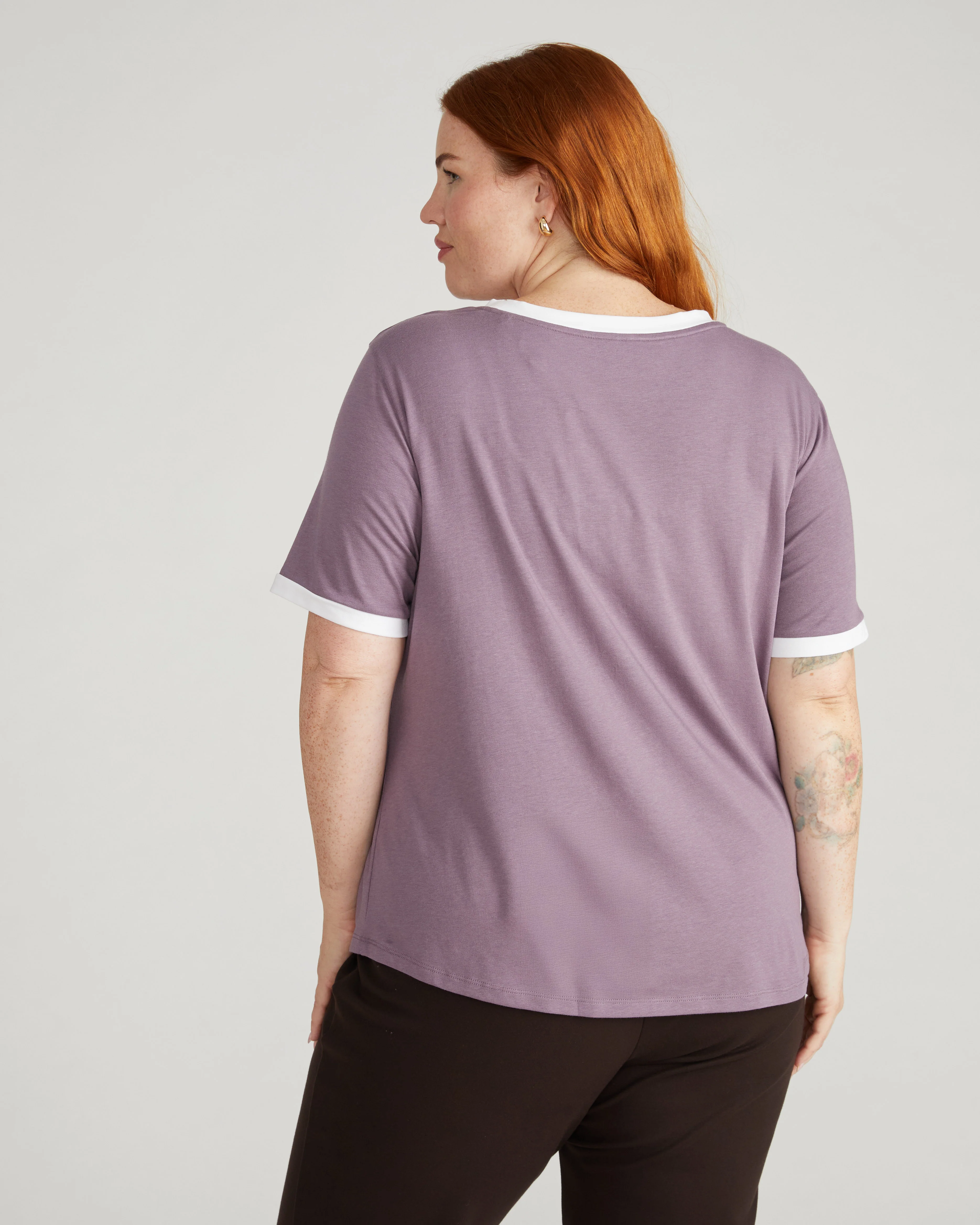 Tee Rex - Purple/White Trim - Image 3