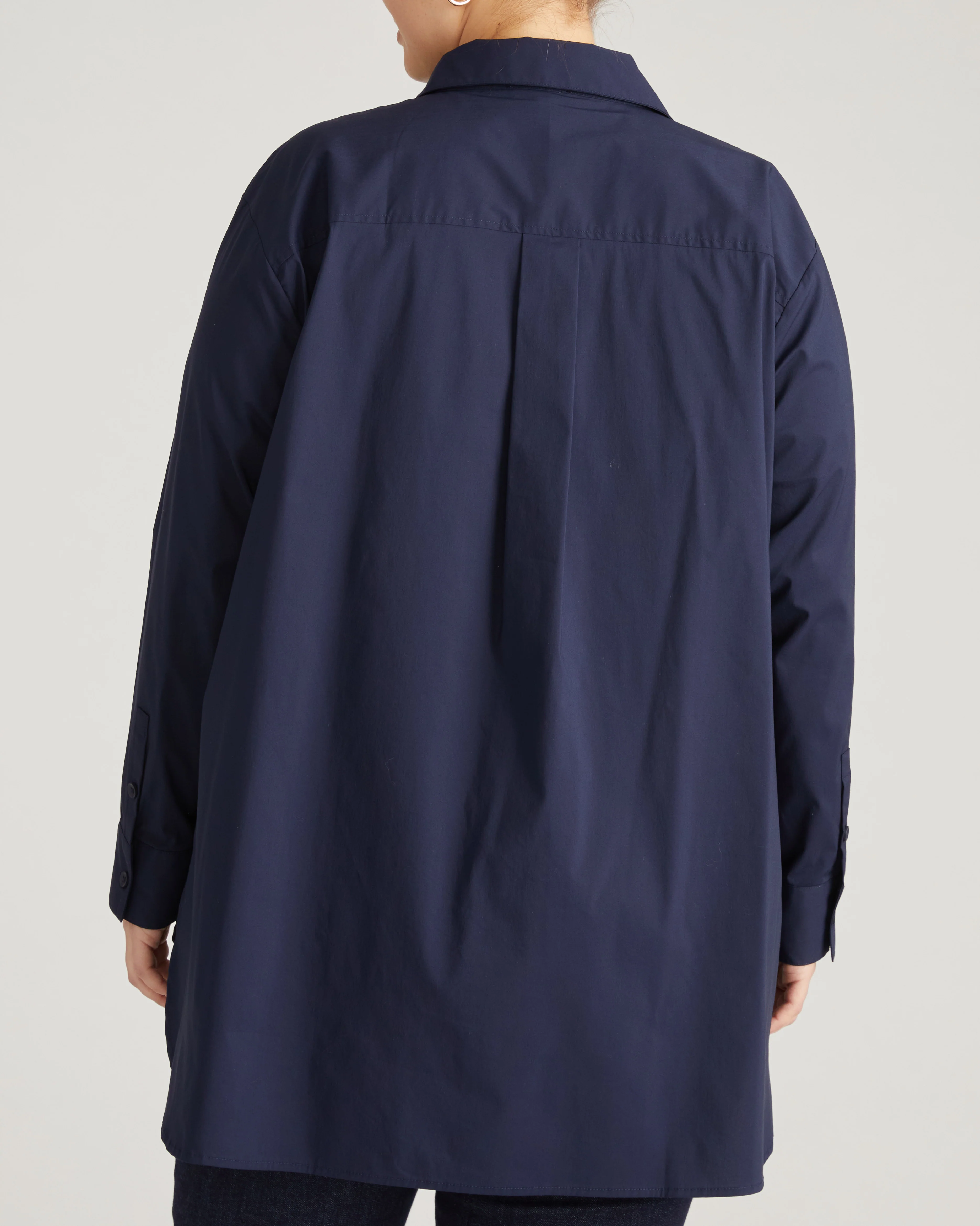 The Artist Poplin Shirt - Navy - Image 4
