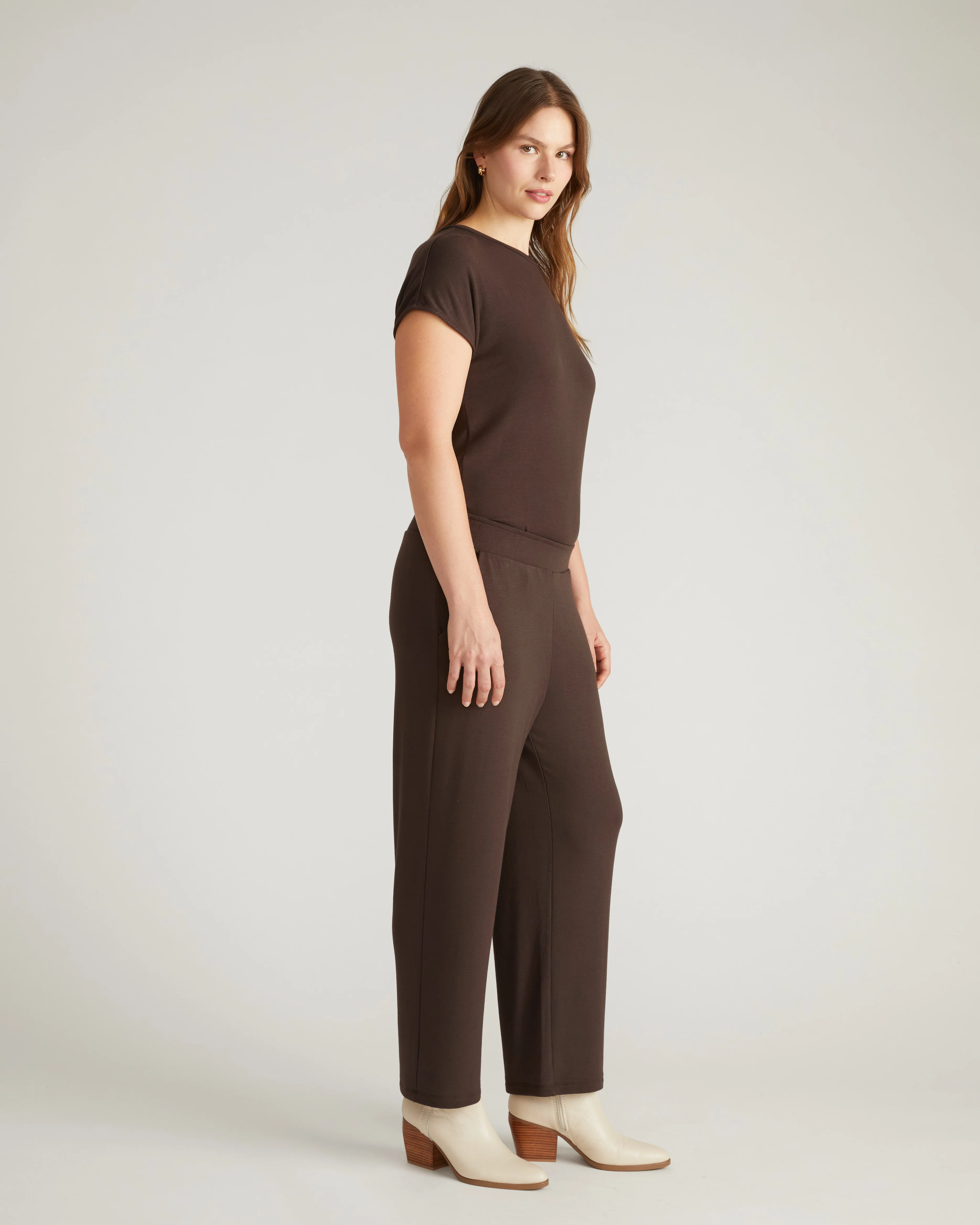 TravelKnit Relaxed Pants - Espresso - Image 2