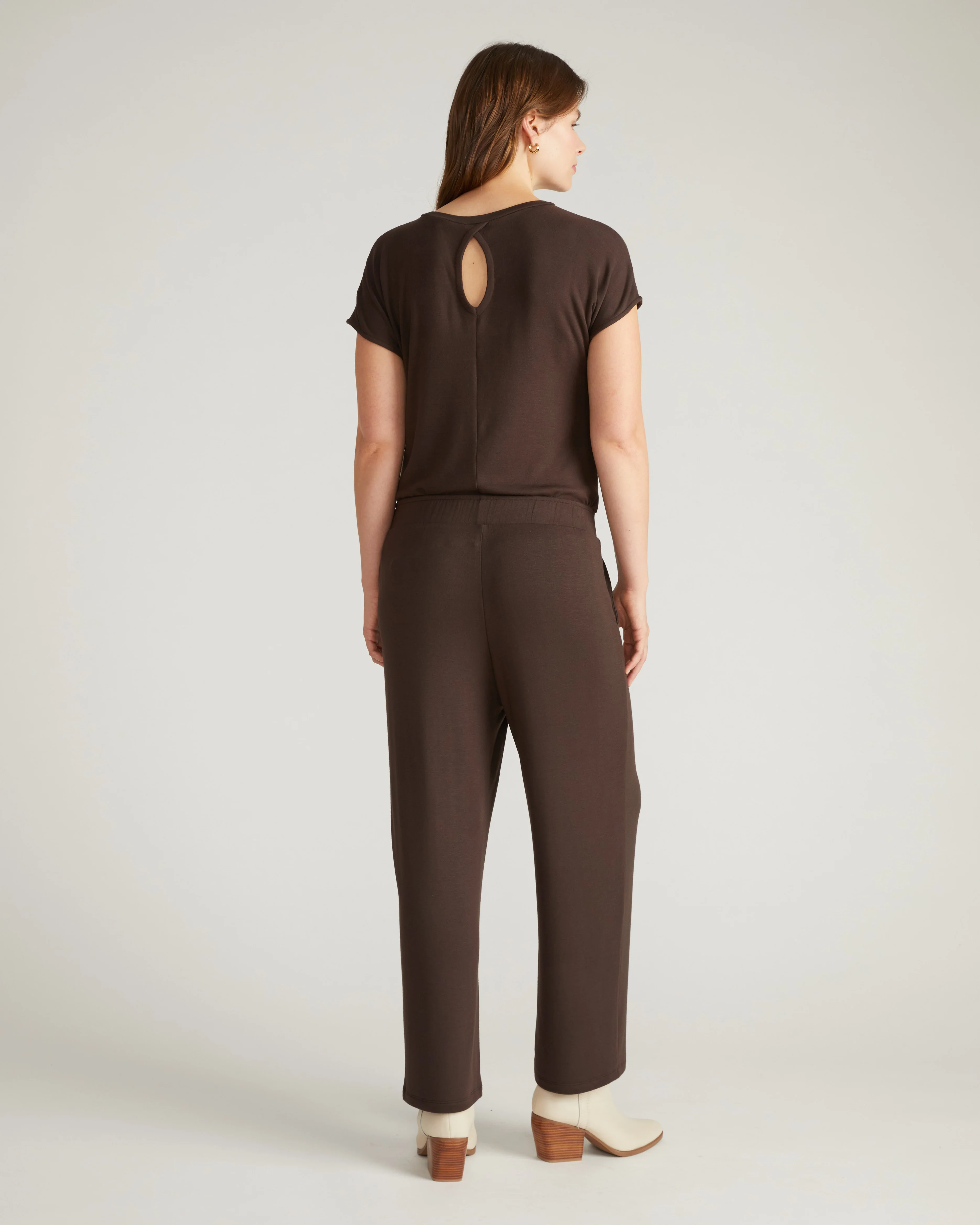 TravelKnit Relaxed Pants - Espresso - Image 3