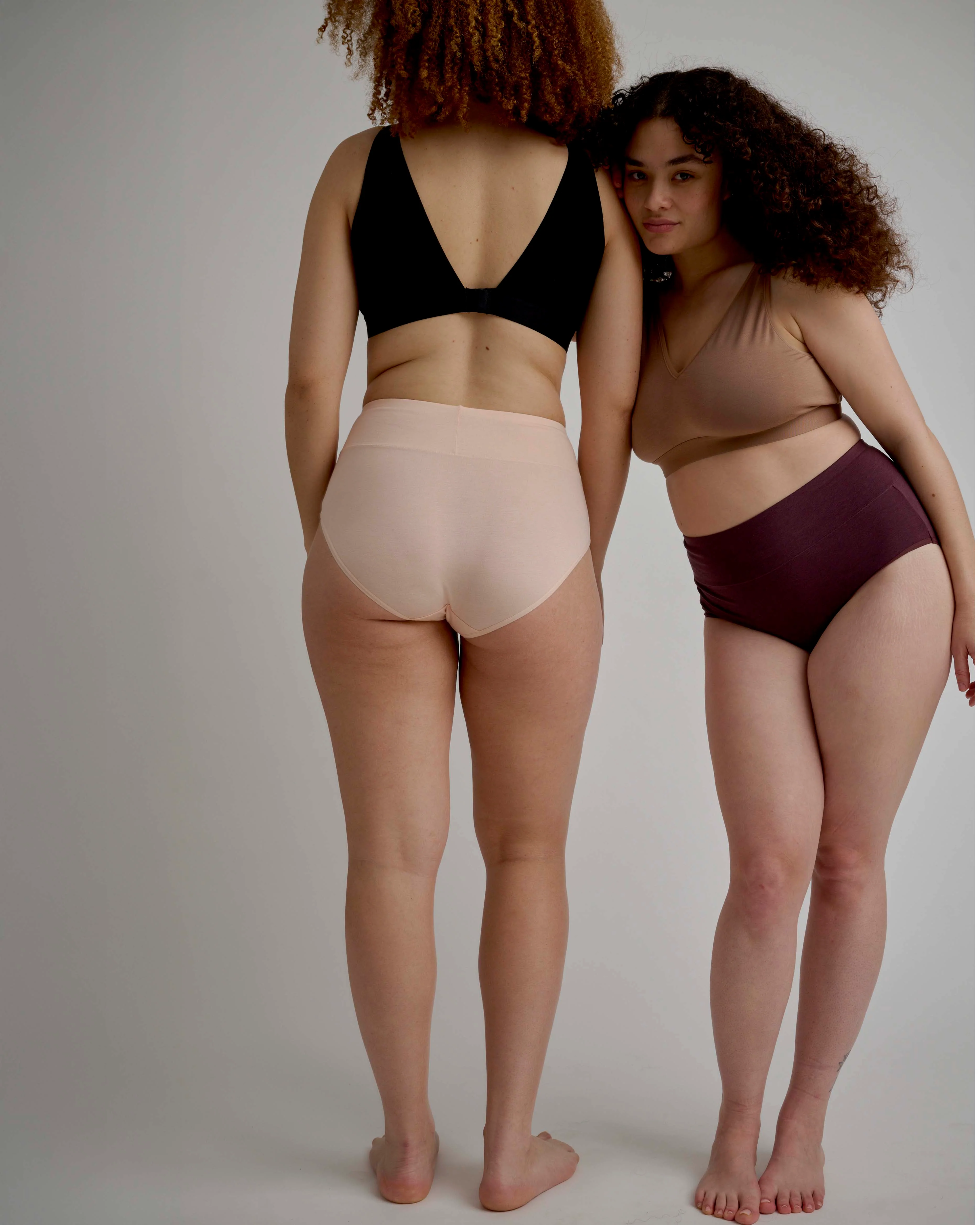 UltimateS 2-Pack Full Coverage High Rise Brief - Cassis/Peach - Image 3