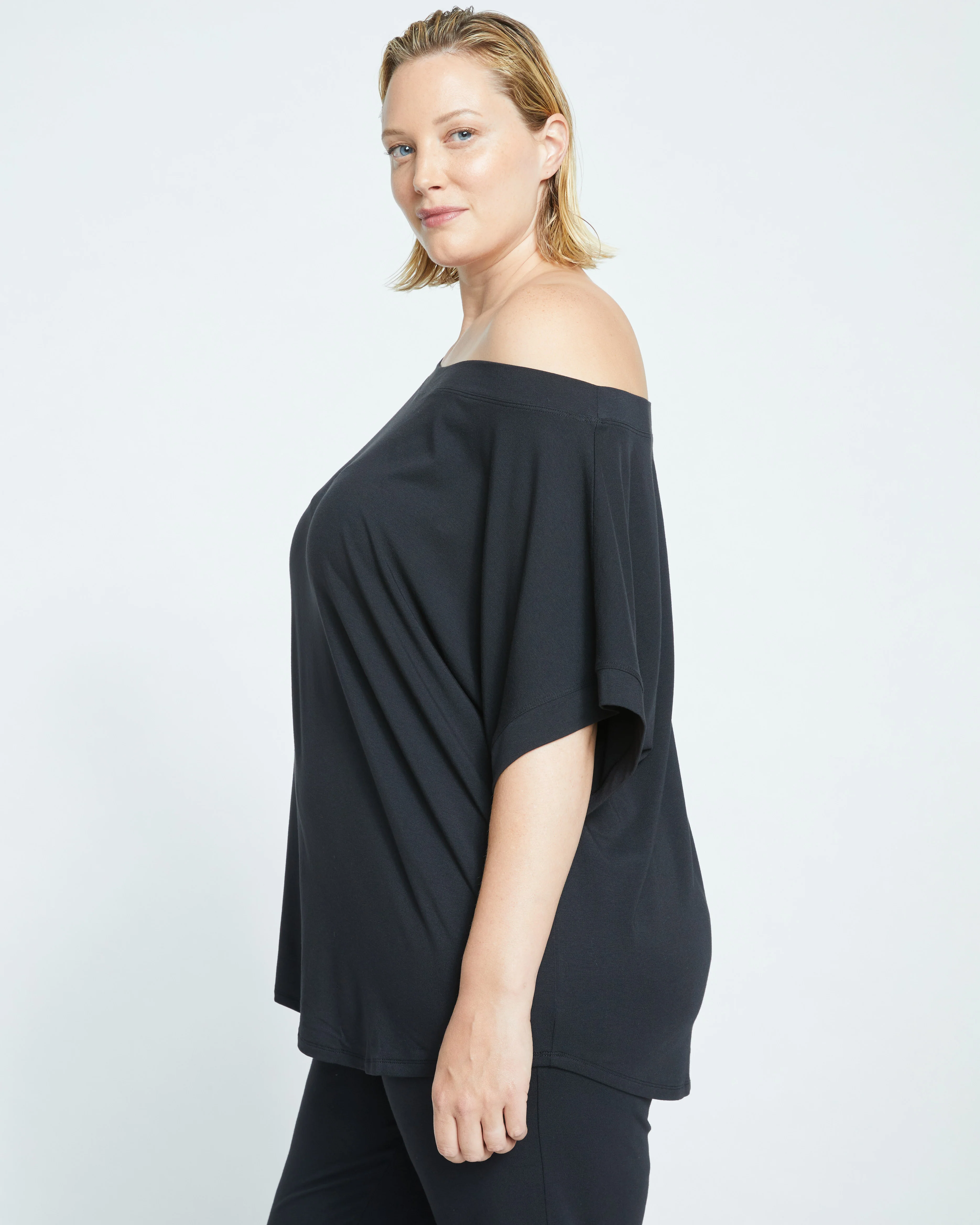 UltimateS Dolci Short Sleeve Top - Black - Image 3