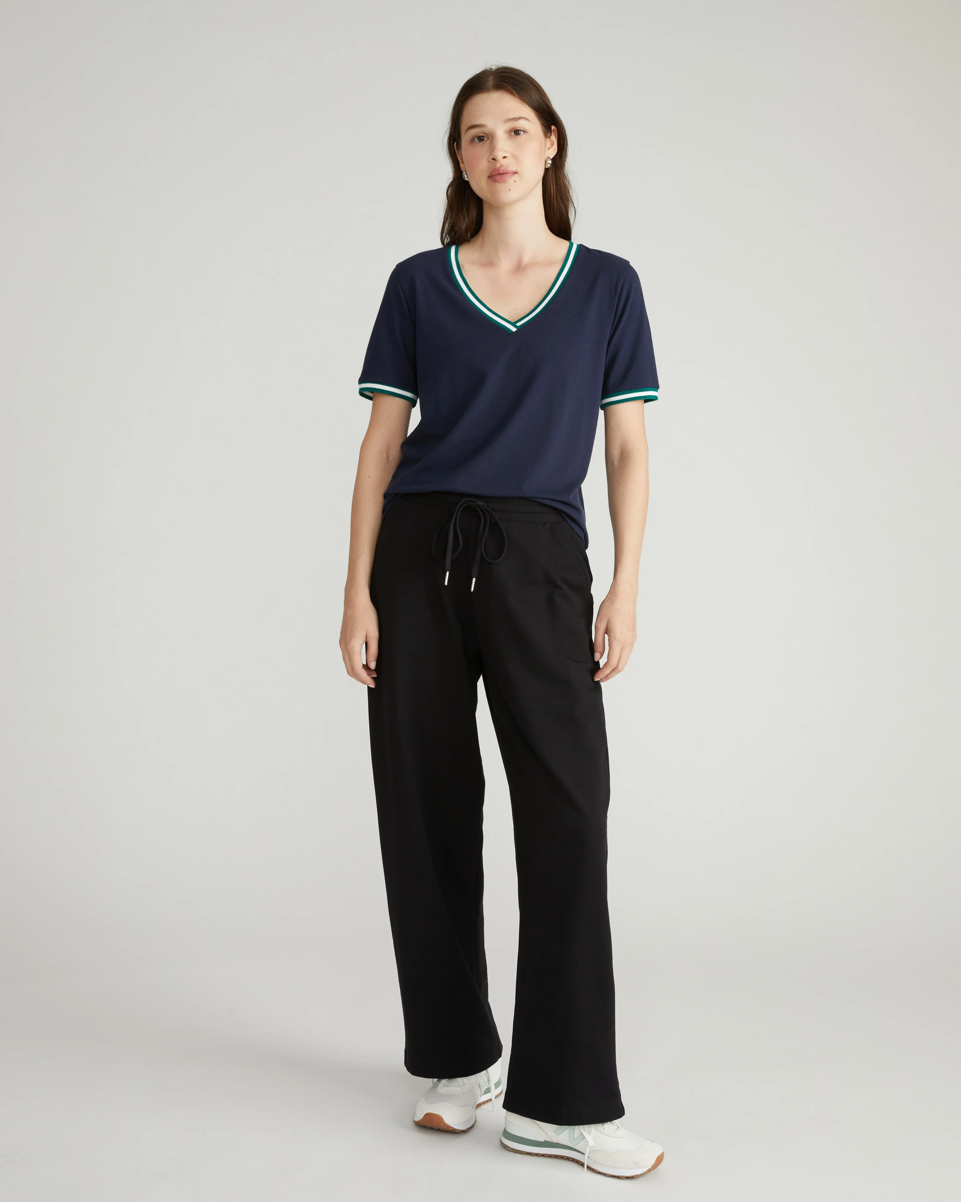 V Rex - Navy with Aventurine/White Trim