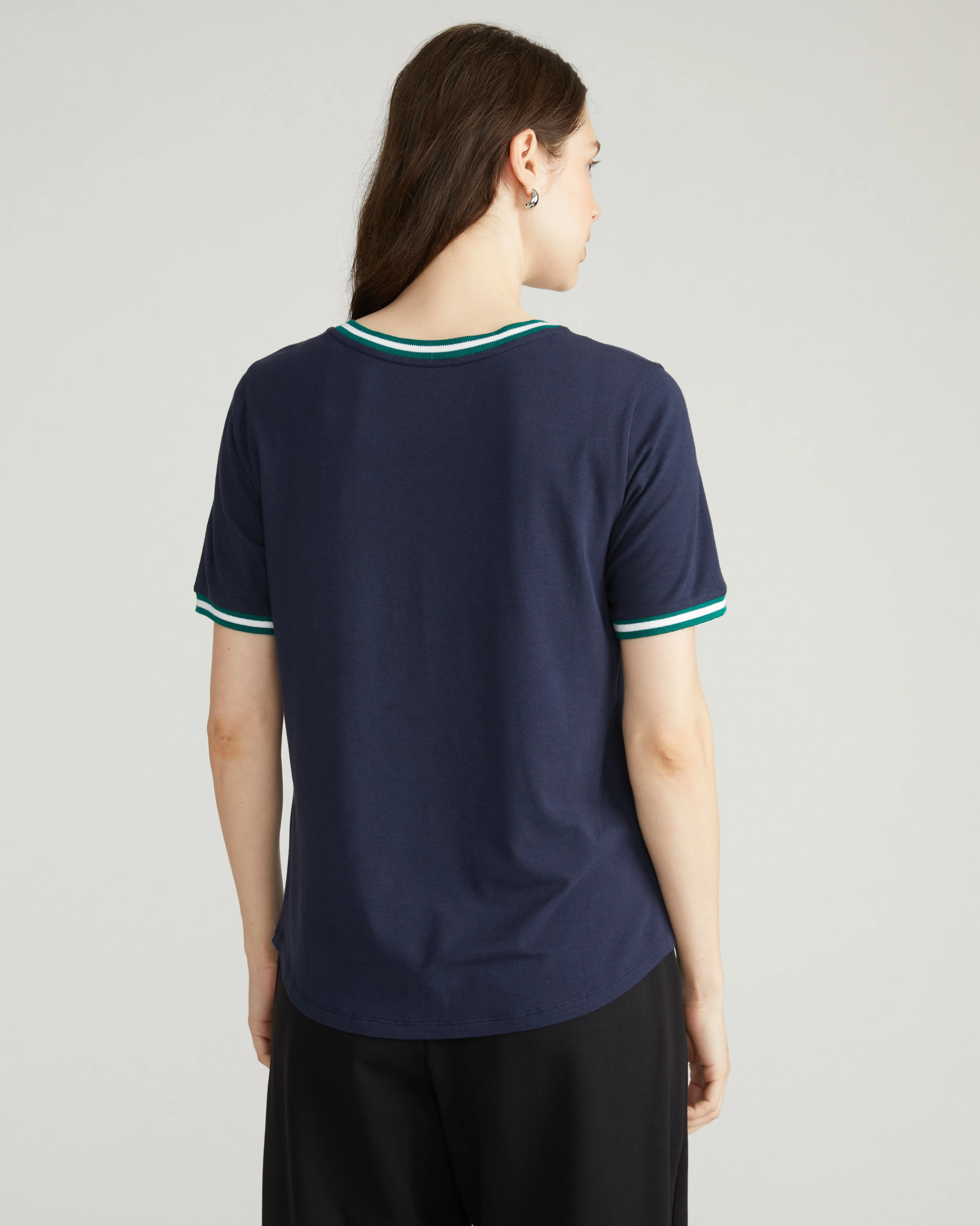 V Rex - Navy with Aventurine/White Trim - Image 3
