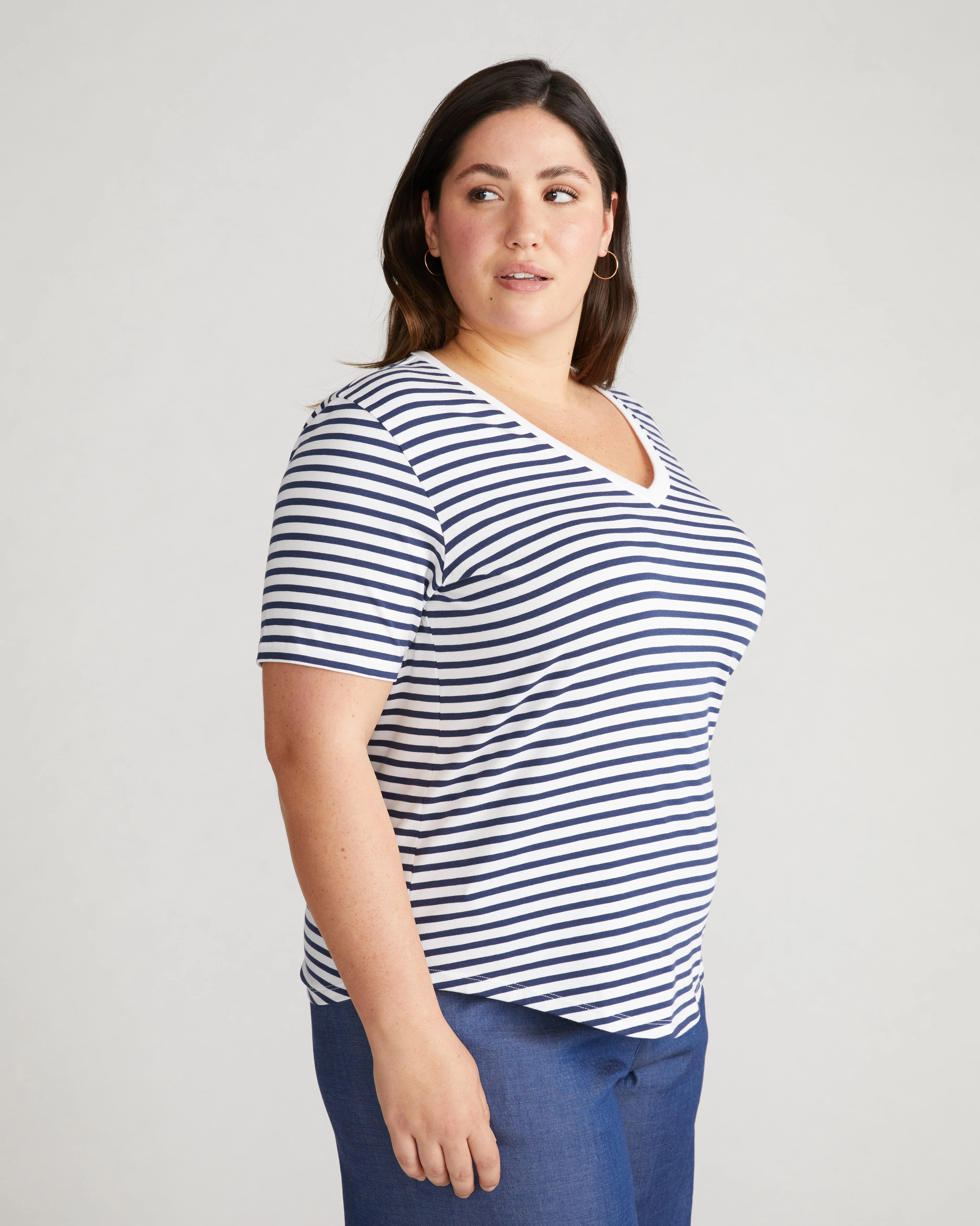 V Rex - White/Cenote Stripe - Image 2