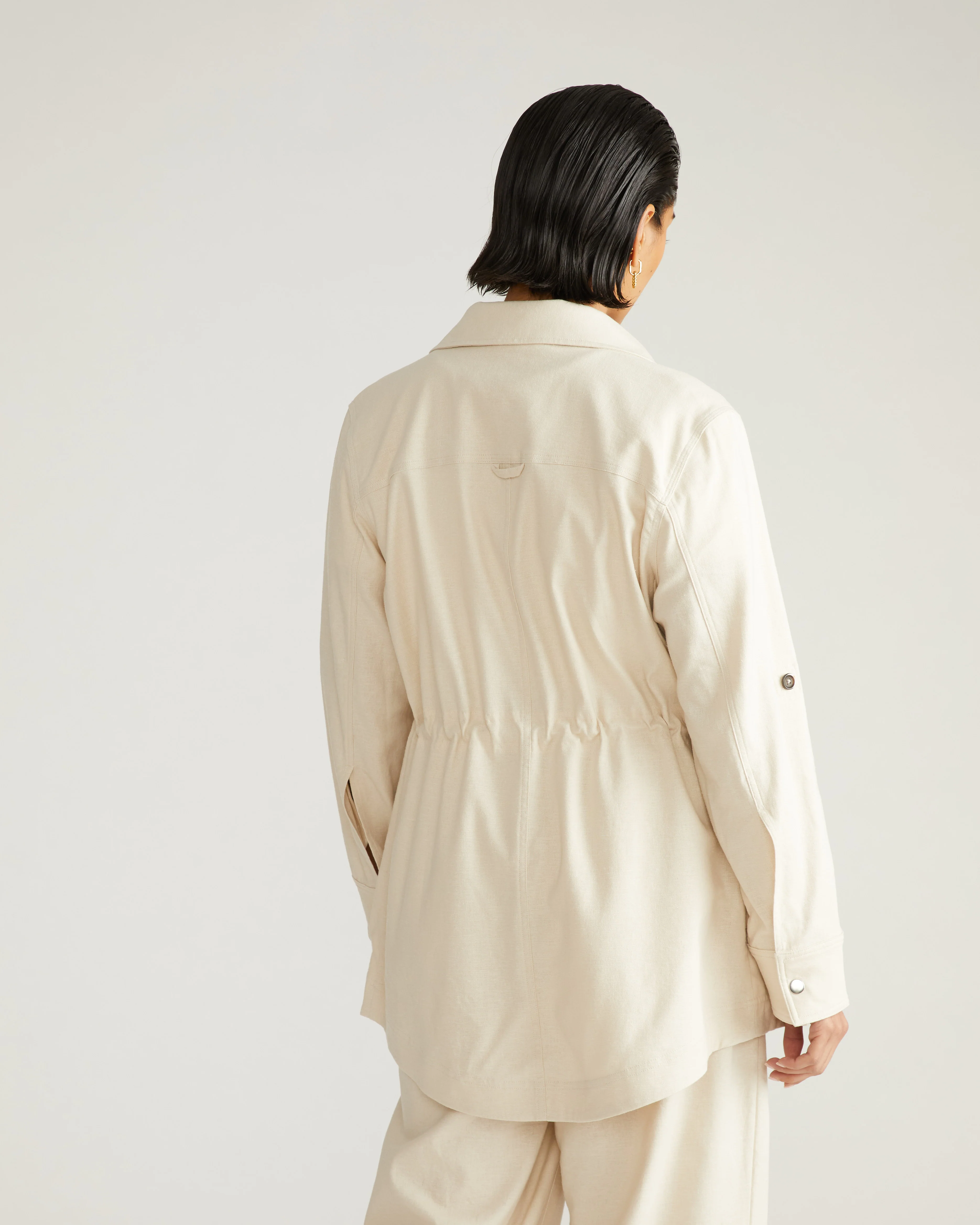 Vineyard Linen Jacket - Ecru - Image 3
