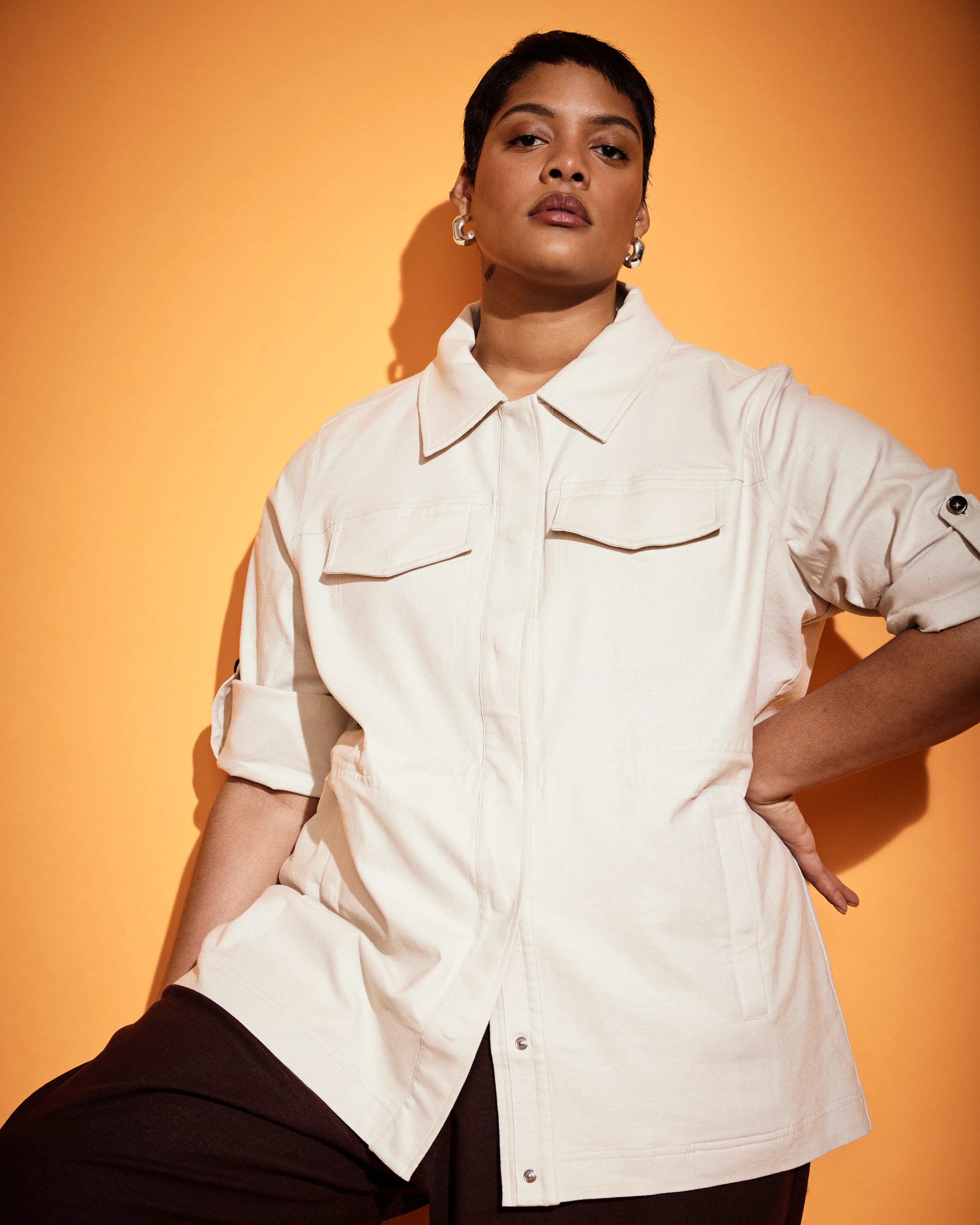 Vineyard Linen Jacket - Ecru - Image 6