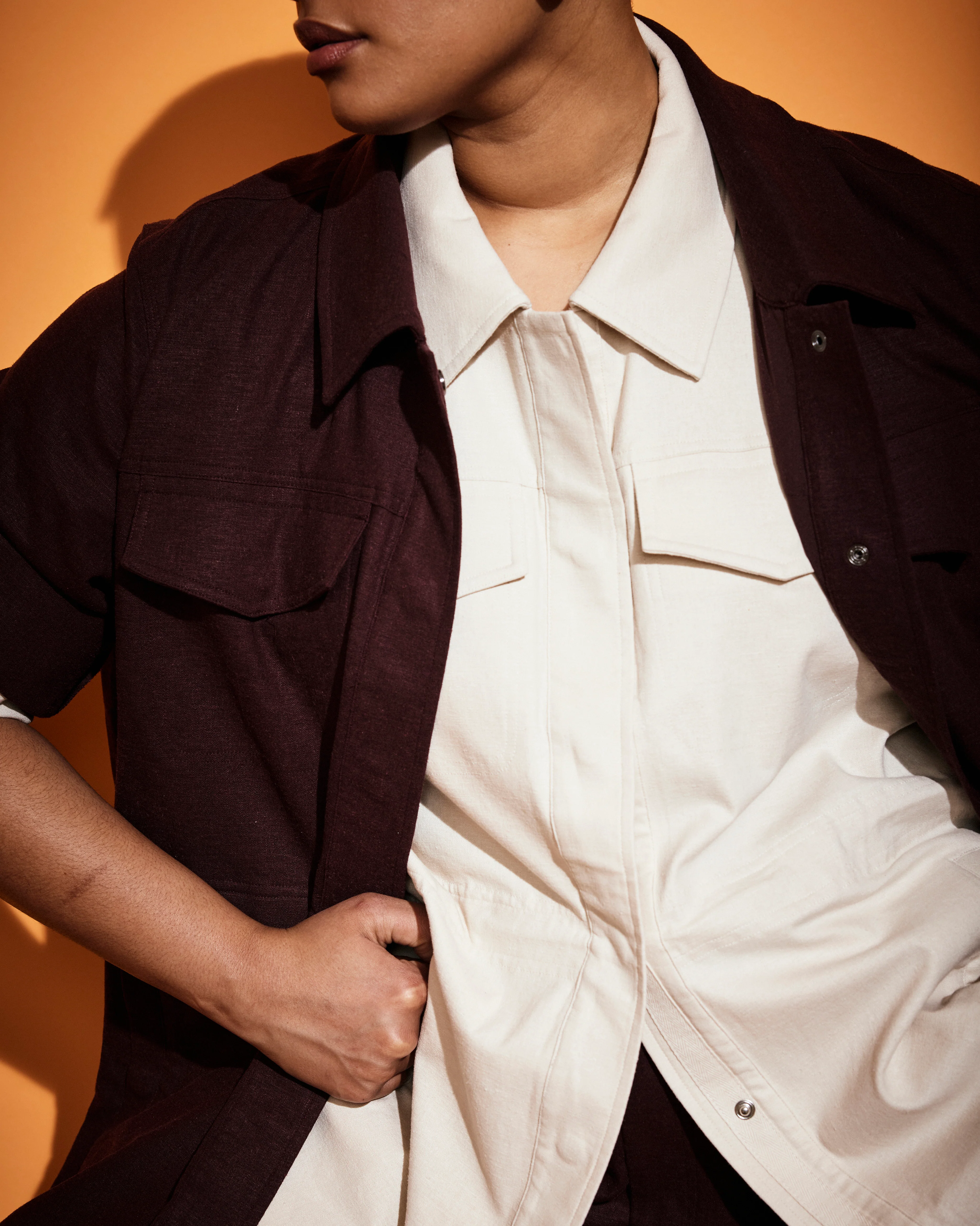 Vineyard Linen Jacket - Ecru - Image 7