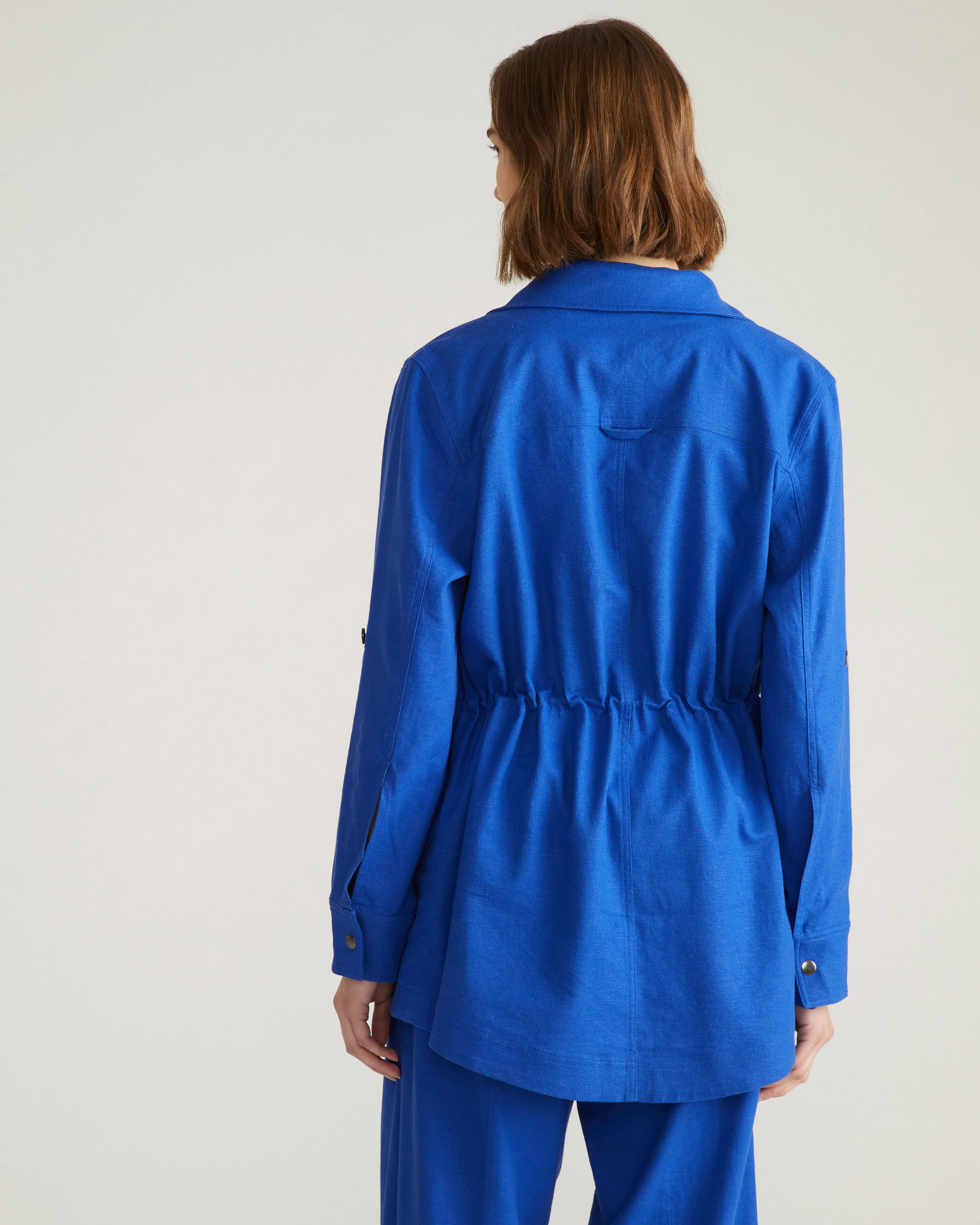 Vineyard Linen Jacket - Ultramarine - Image 5